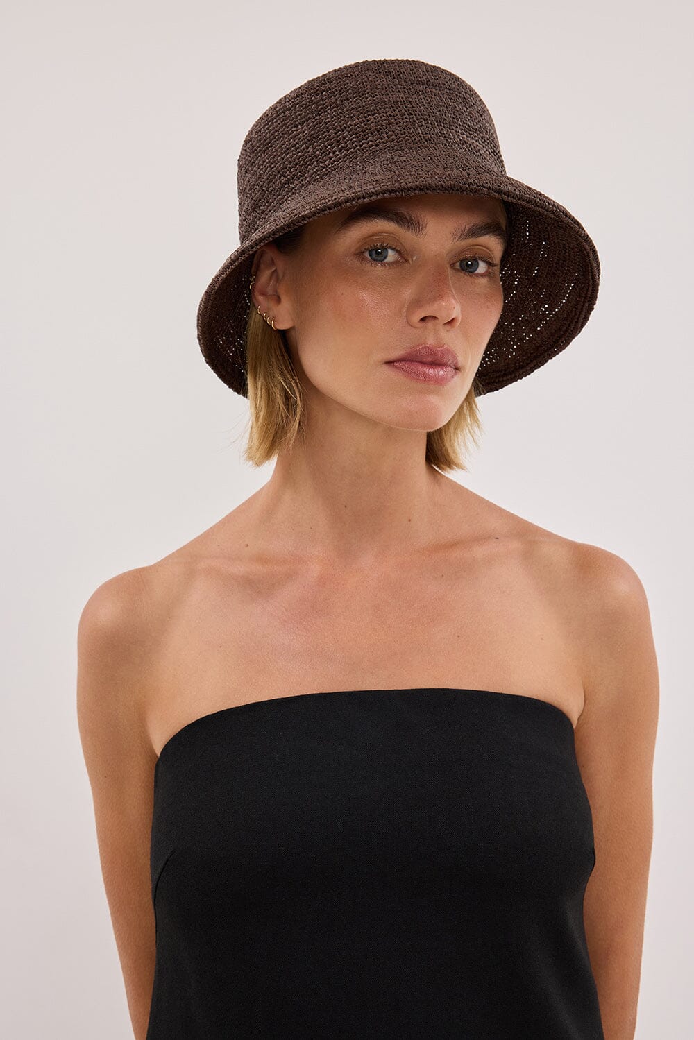LACK OF COLOUR CHOC INCA BUCKET HAT - Image 2