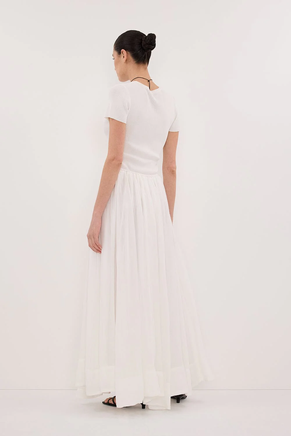 LAYNE WHITE RAMIE MAXI SKIRT - Image 5