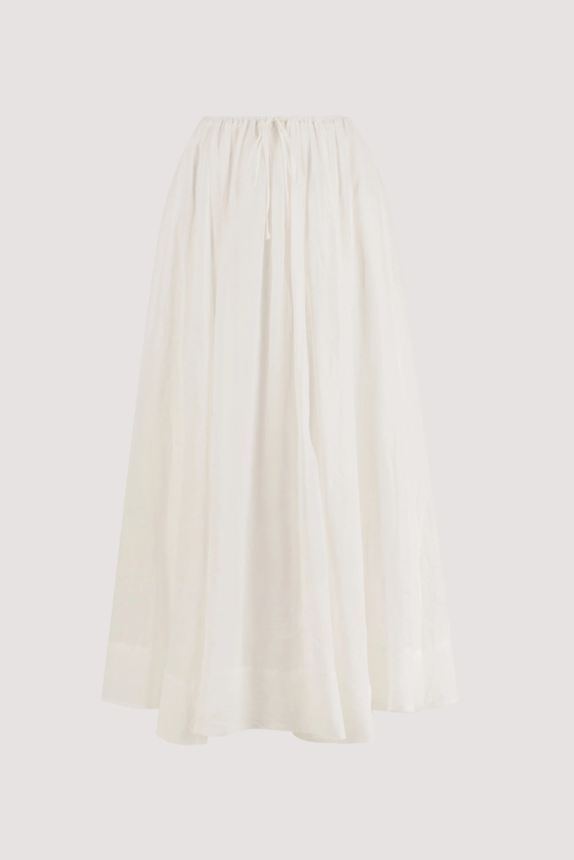 LAYNE WHITE RAMIE MAXI SKIRT - Image 8