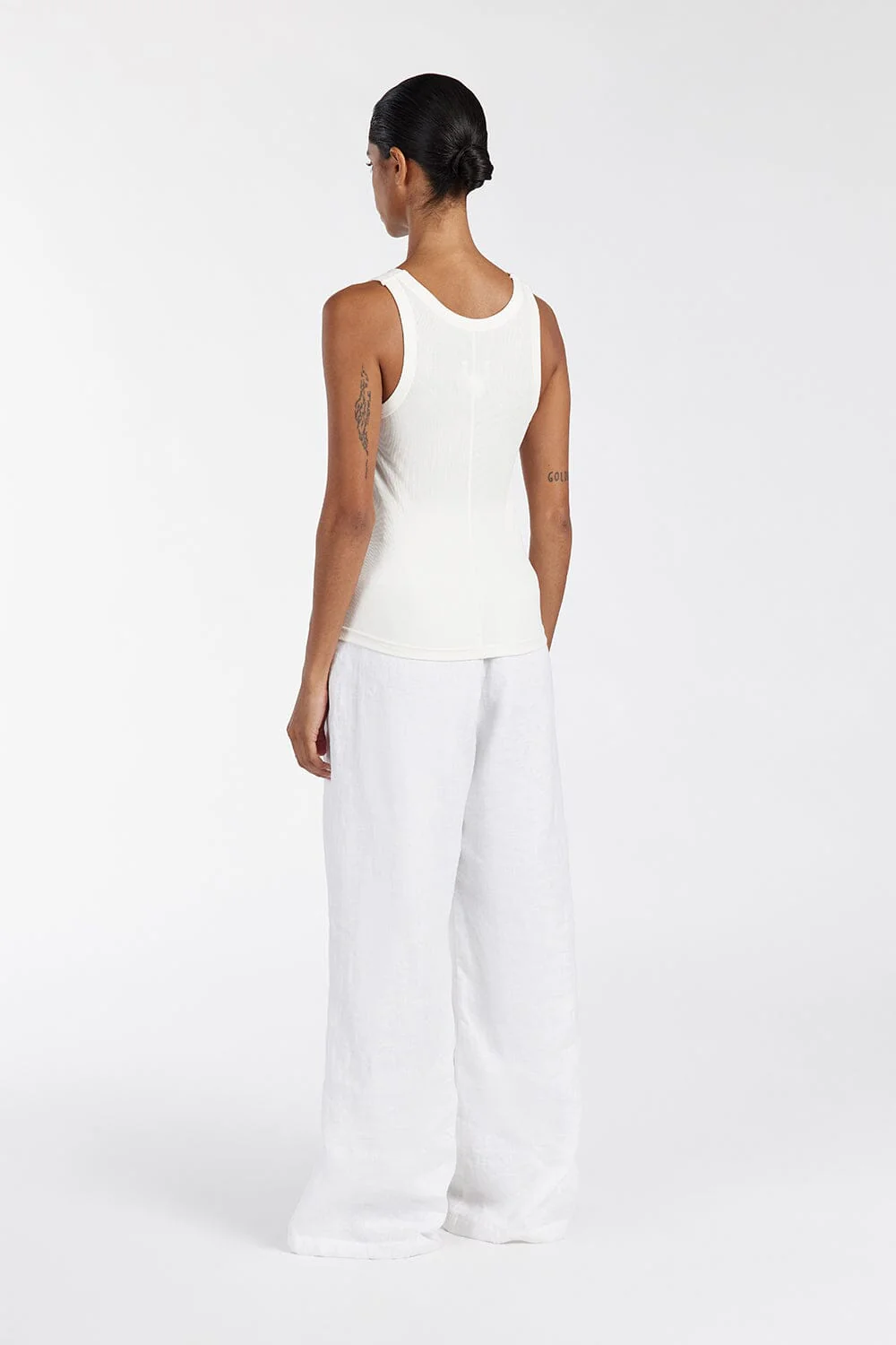LEE OFF WHITE KNIT TANK - Image 4