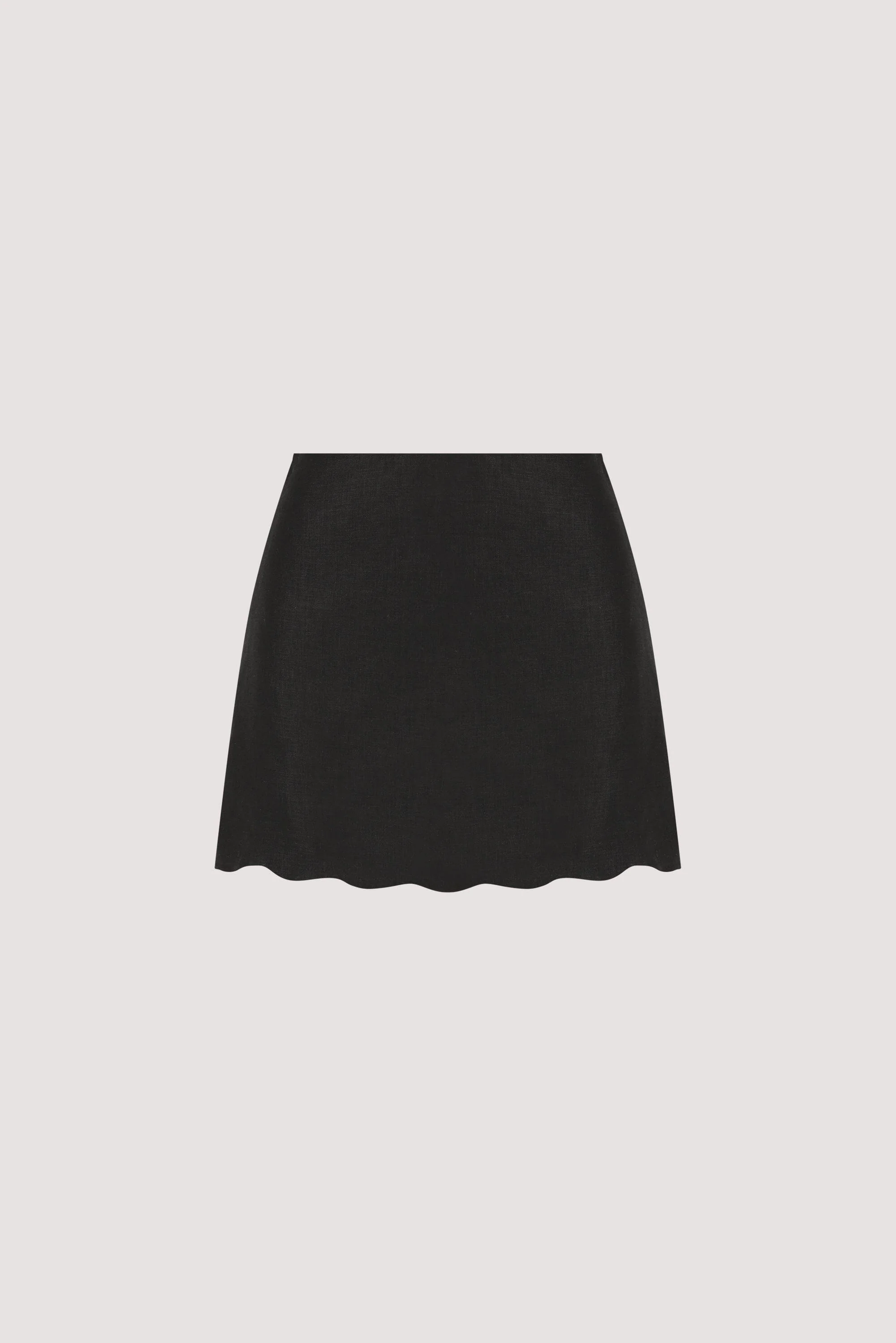 LELA BLACK LINEN SKORT - Image 8