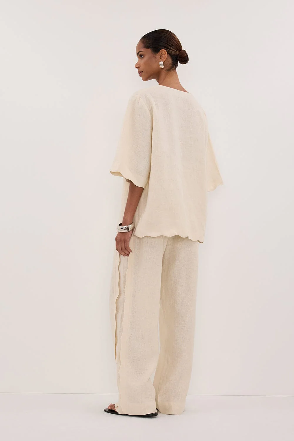 LELA SANDSTONE LINEN PANT - Image 4