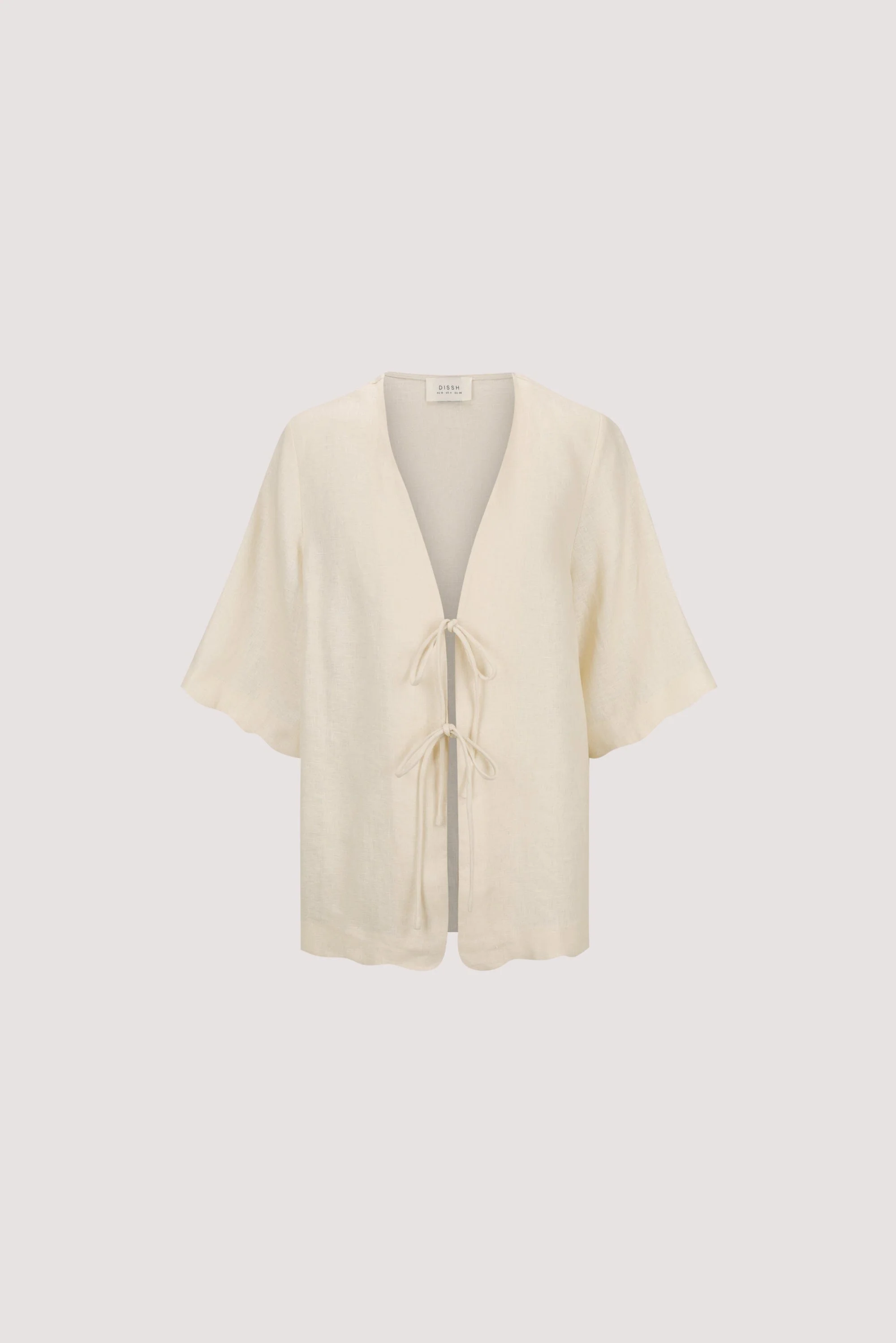 LELA SANDSTONE SHORT SLEEVE LINEN SHIRT - Image 5