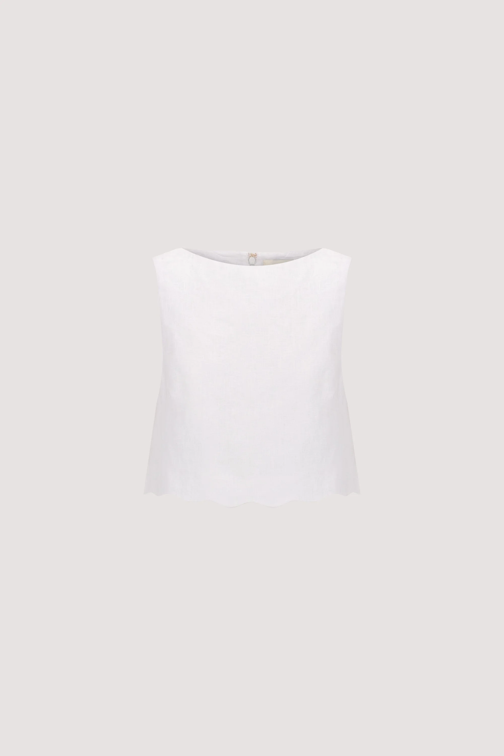 LELA WHITE LINEN CROP TOP - Image 7
