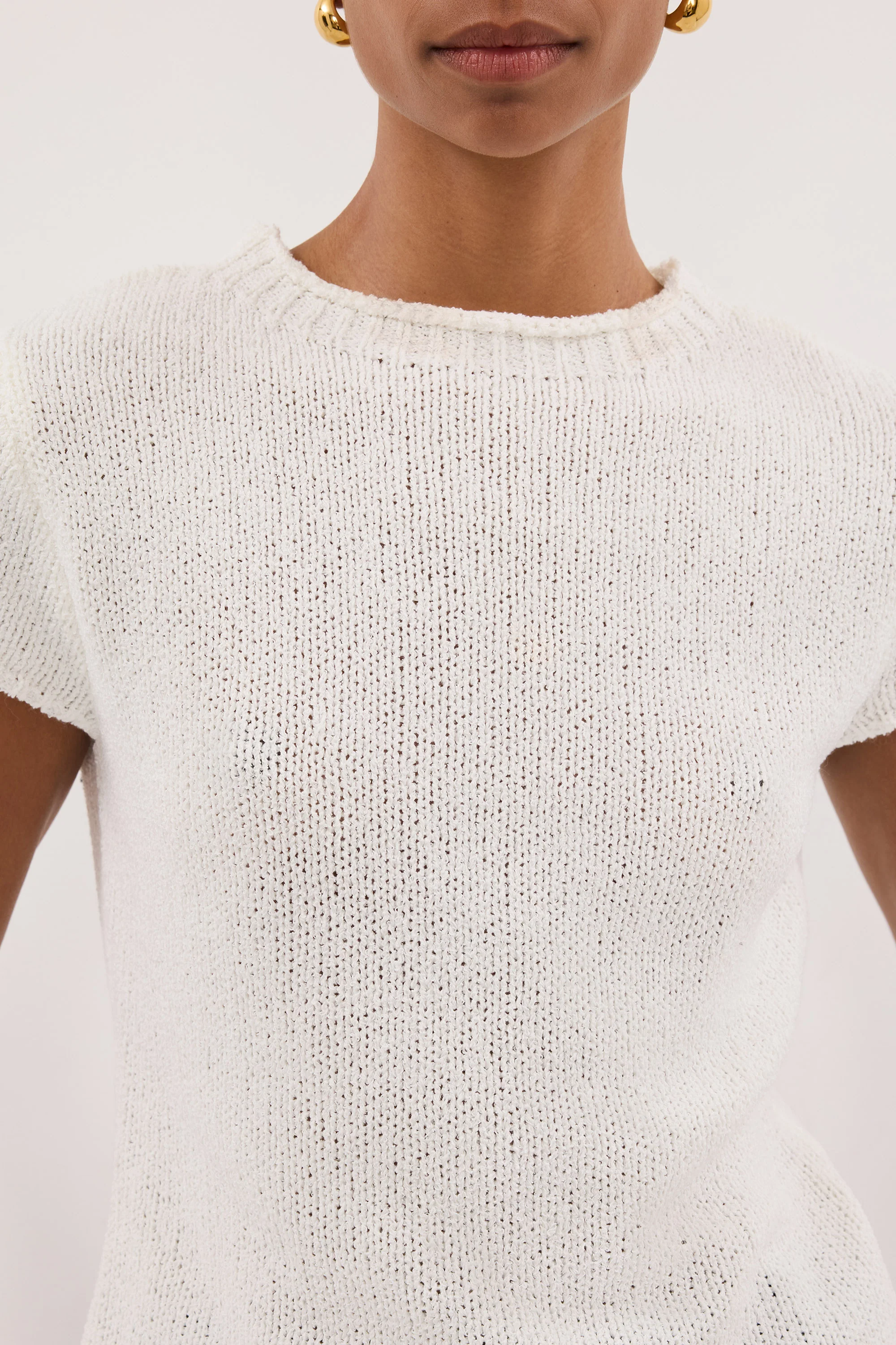 LEO OFF WHITE KNIT TOP - Image 5