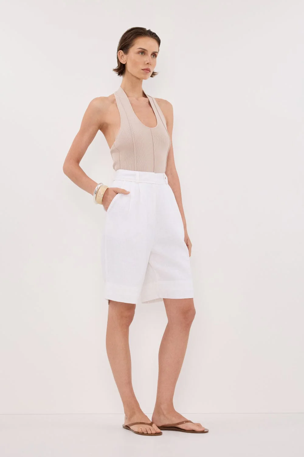 LISS STONE HALTER KNIT TOP - Image 3