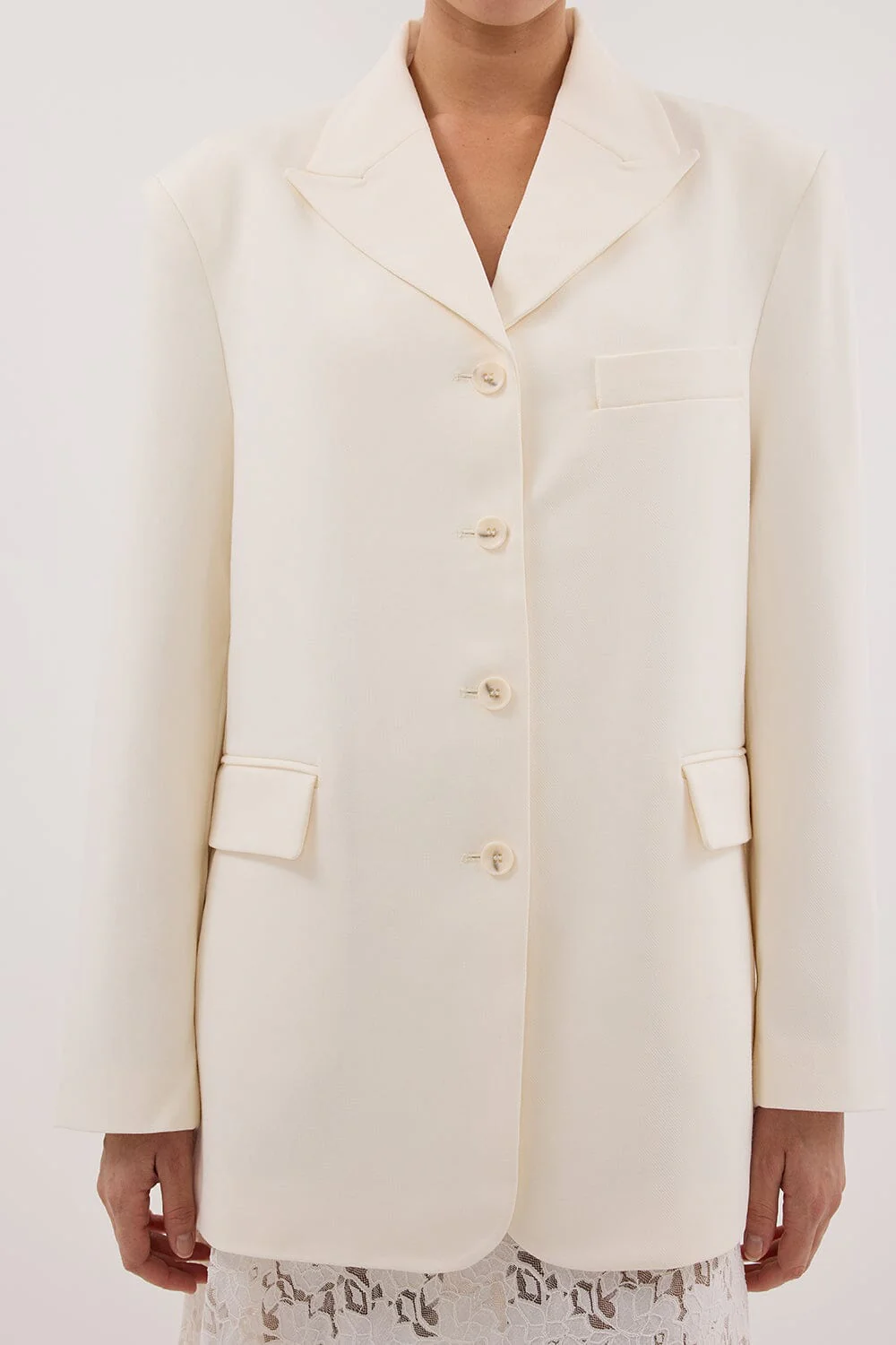 LIV CREAM BOYFRIEND BLAZER - Image 7