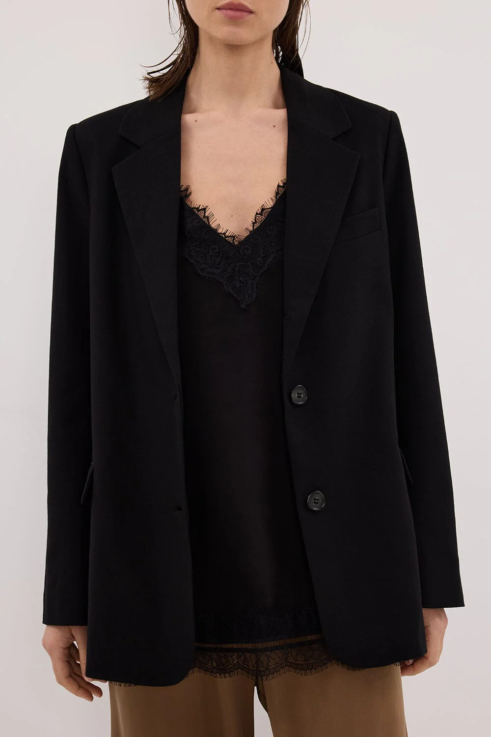 LIZA BLACK OVERSIZED BLAZER - Image 5