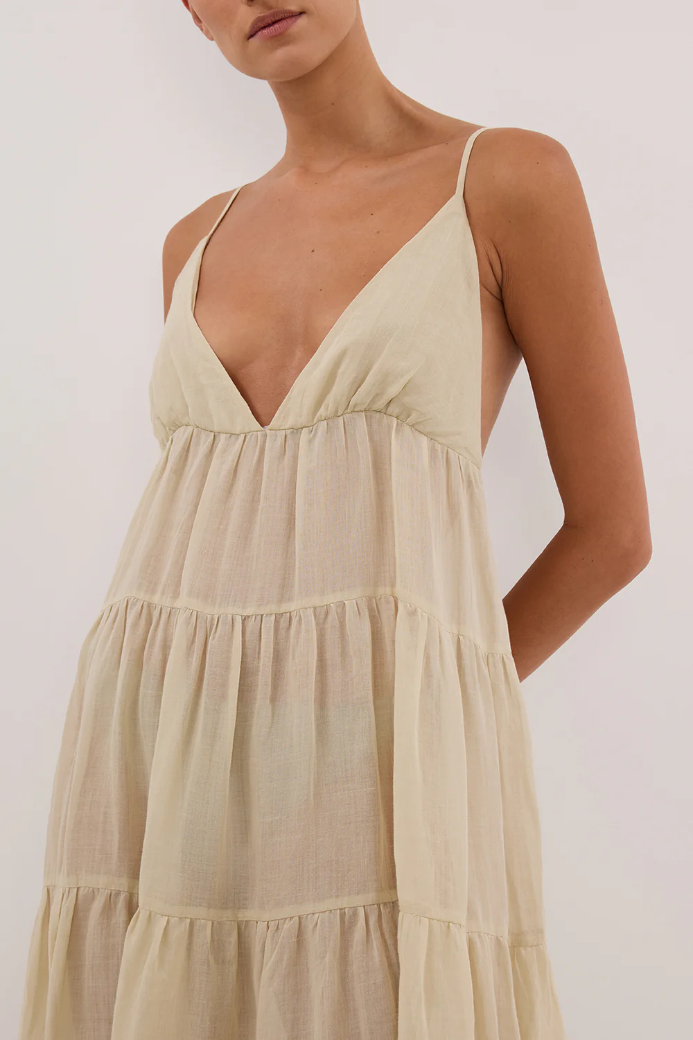 LIZA PLASTER RAMIE MIDI DRESS - Image 7