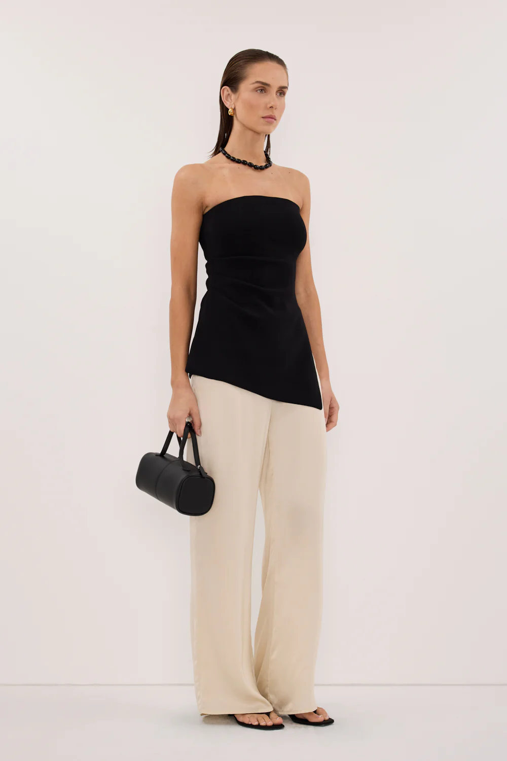 LUKE BLACK LONGLINE BANDEAU TOP - Image 3