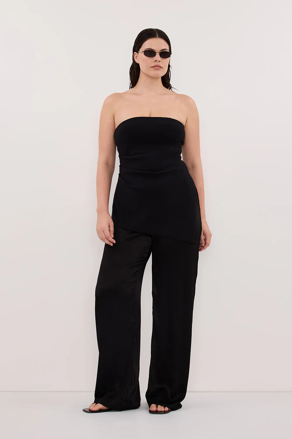 LUKE BLACK LONGLINE BANDEAU TOP - Image 6