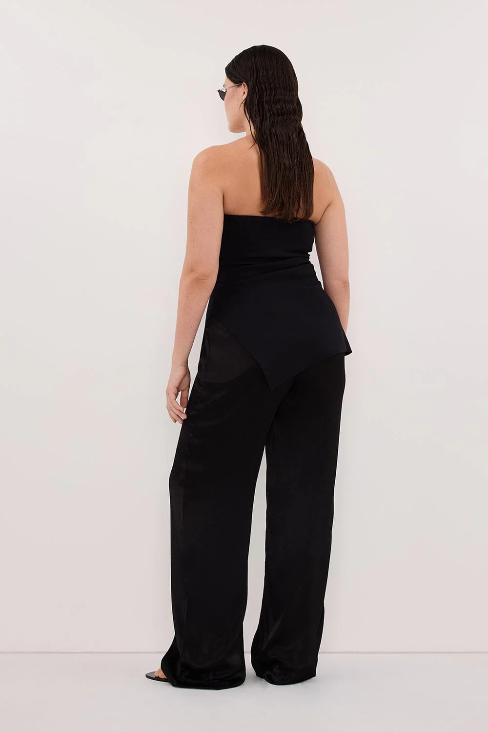 LUKE BLACK LONGLINE BANDEAU TOP - Image 7