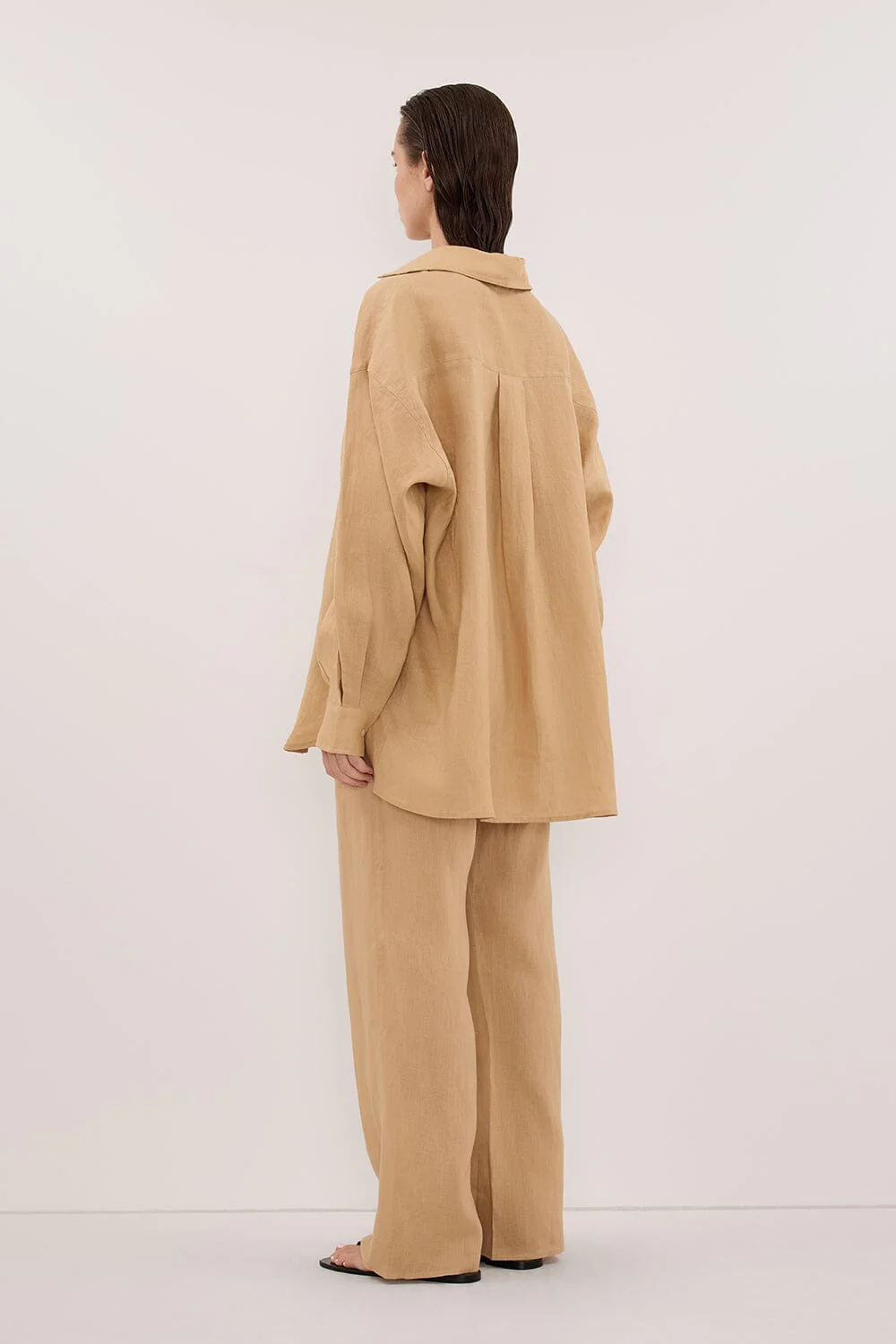LUNE TAN LINEN PANT - Image 7