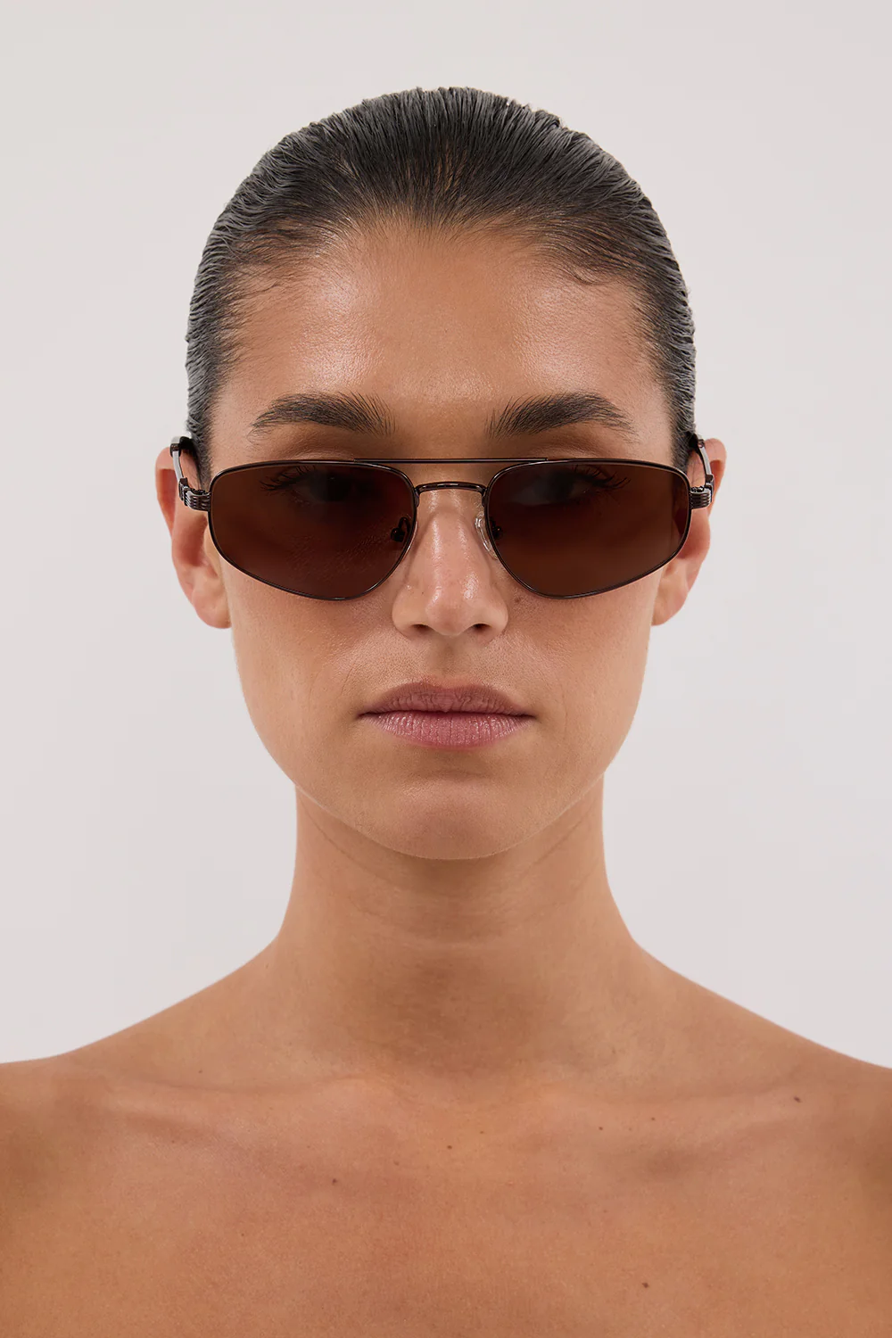 LUV LOU THE HARVEY BRONZE SUNGLASSES - Image 2