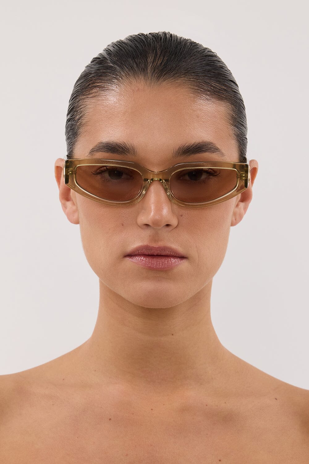 LUV LOU THE HAYLEY SAGE CRYSTAL SUNGLASSES - Image 4