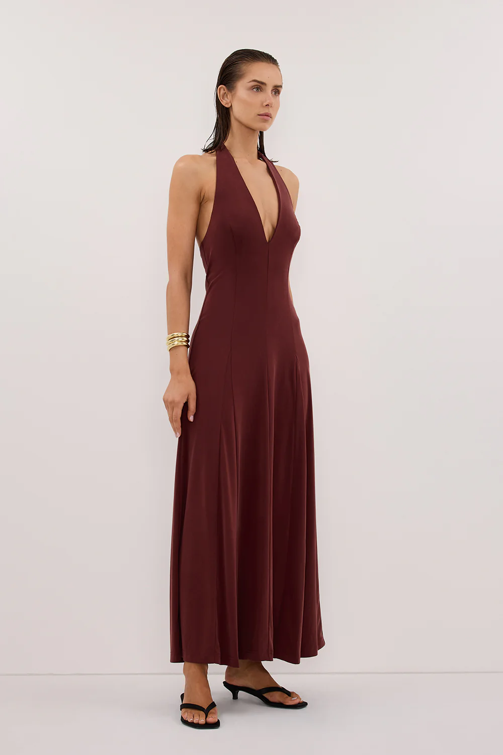 LYNN SAHARA HALTER MIDI DRESS - Image 3