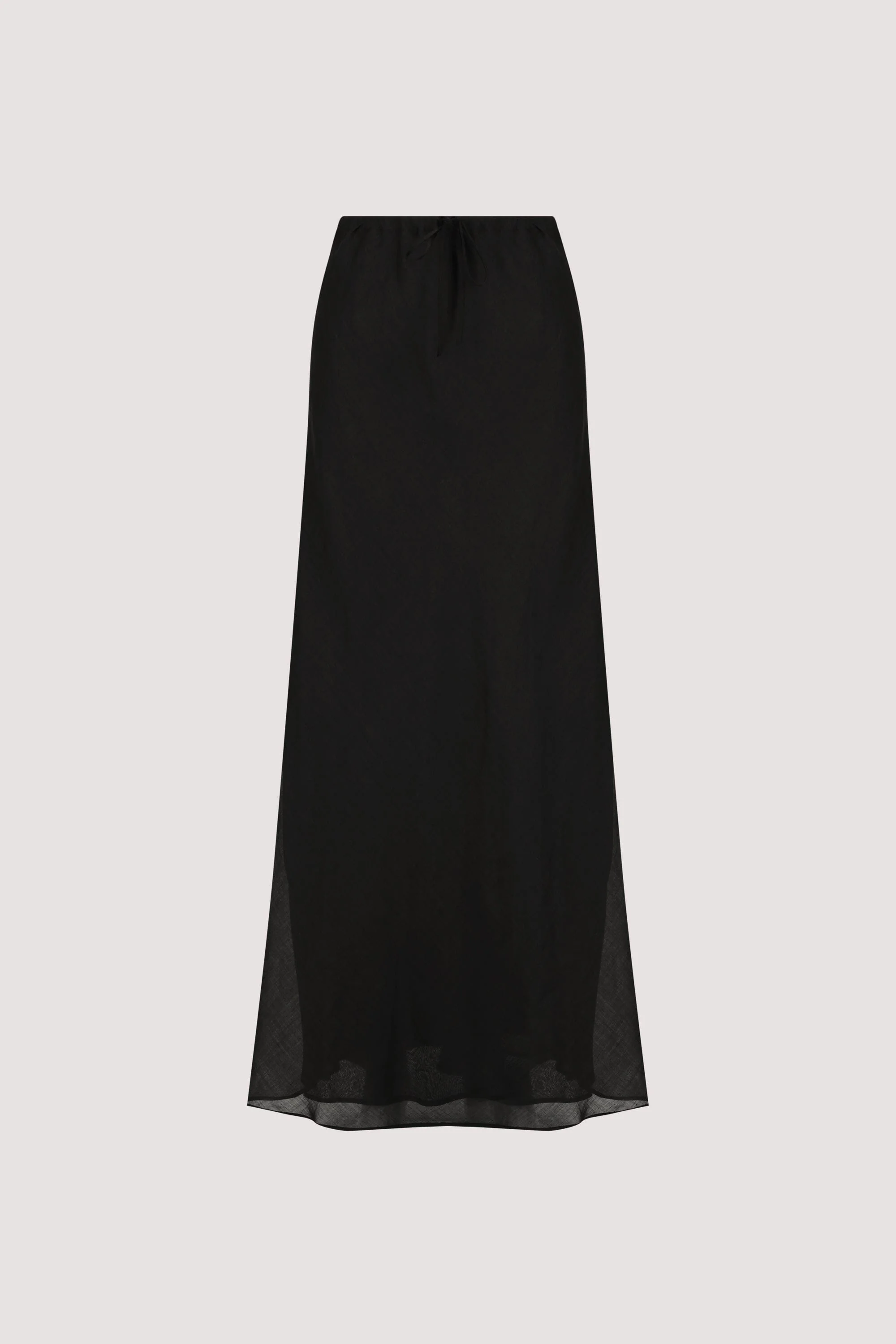 MAISON BLACK RAMIE BIAS MAXI SKIRT - Image 8