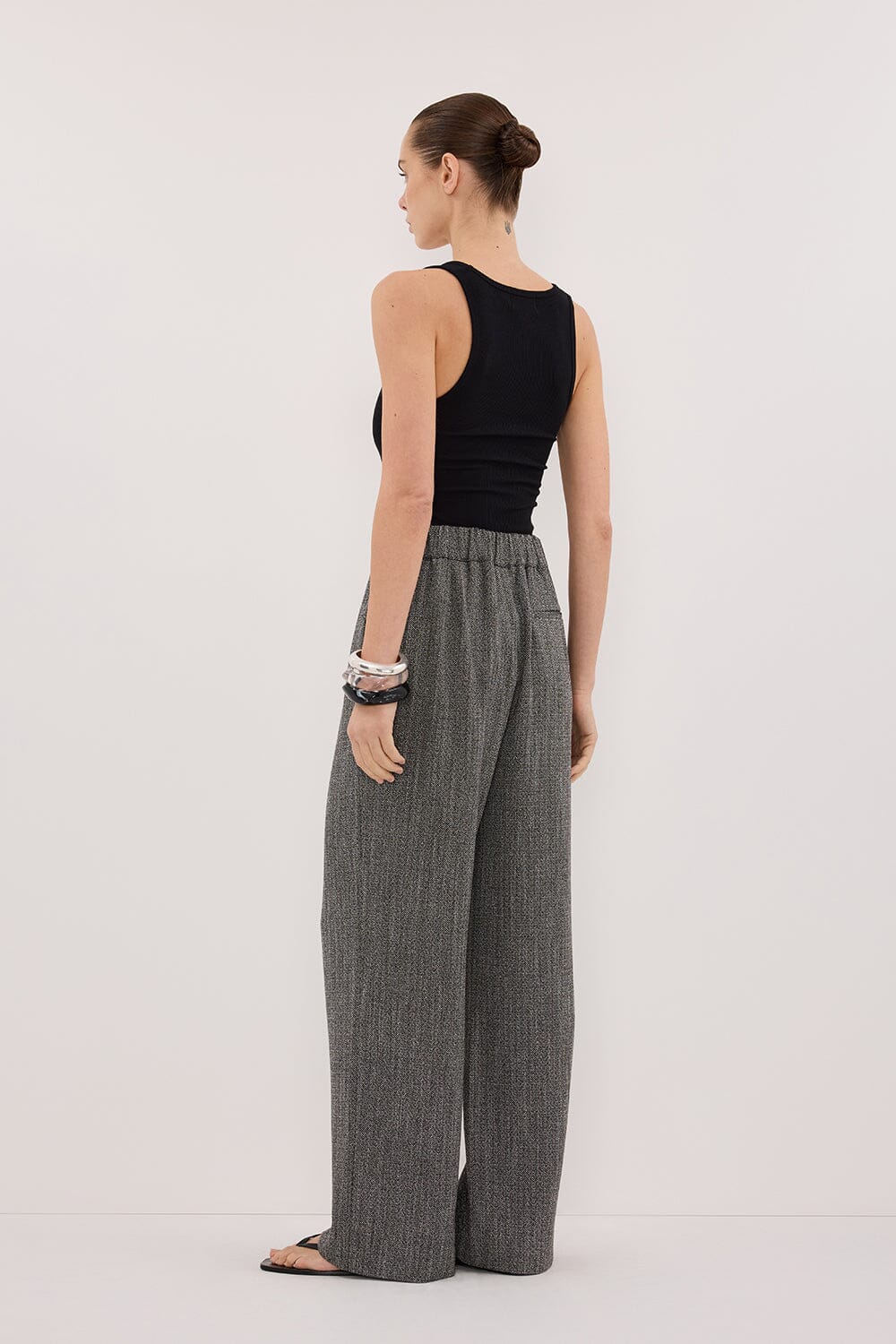 MANHATTAN CHARCOAL TWEED PANT - Image 6