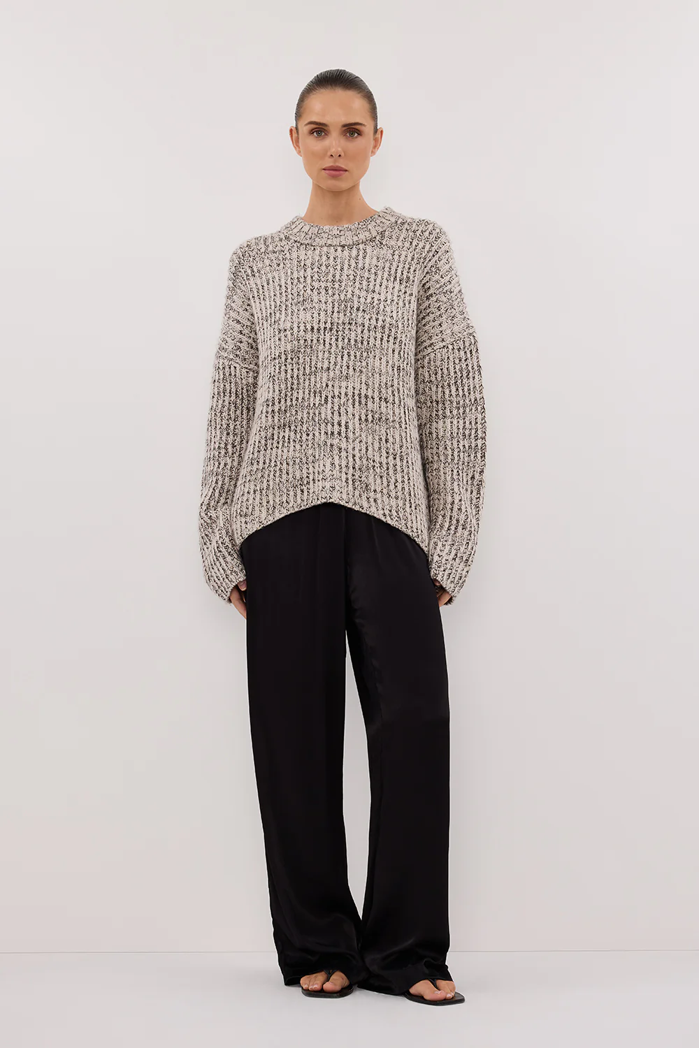 MARLEY IVORY CHOC SPECKLE JUMPER - Image 6
