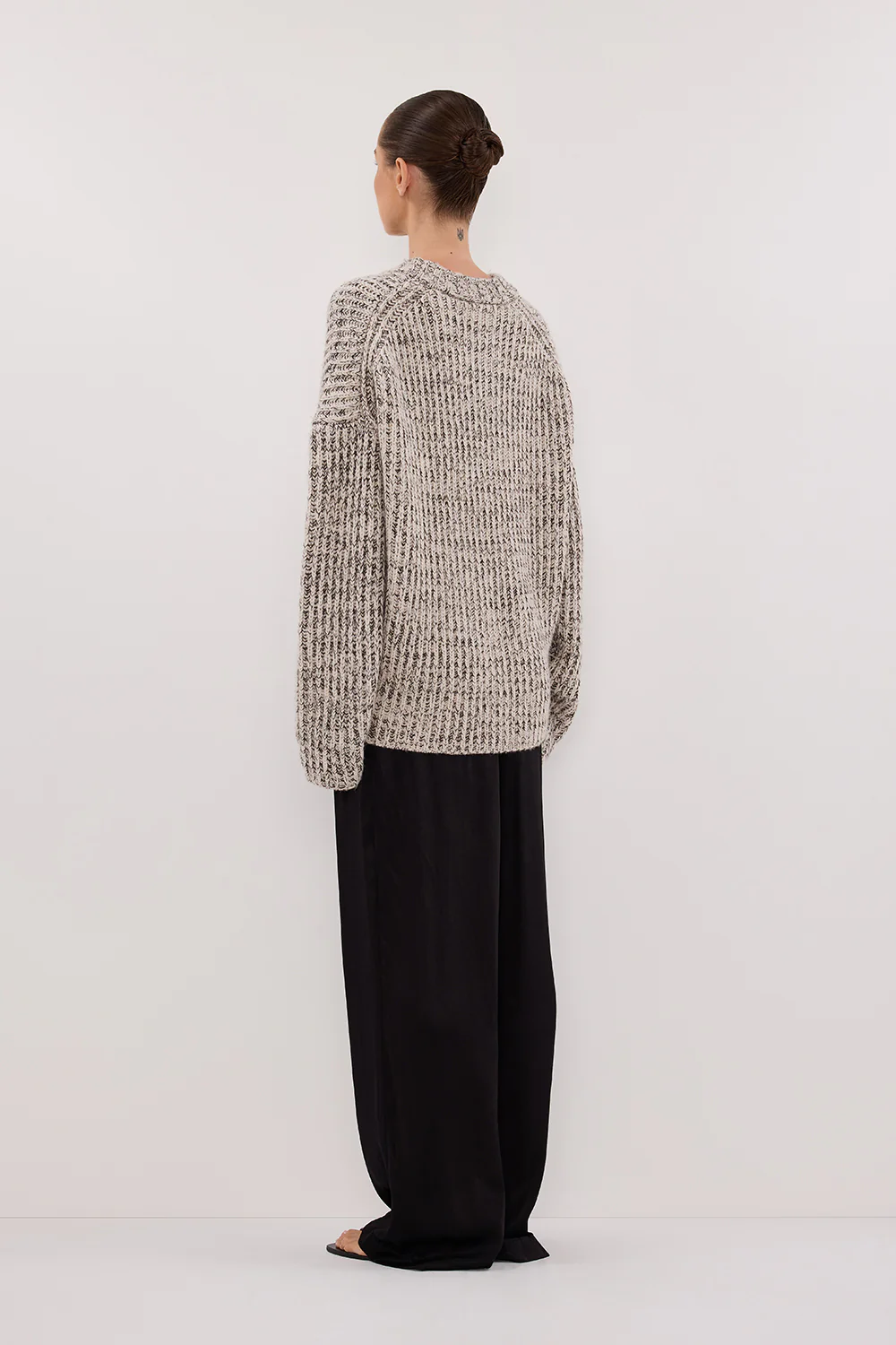 MARLEY IVORY CHOC SPECKLE JUMPER - Image 7