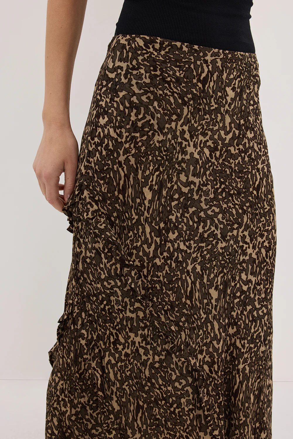 MARVILLA CHOC MIDI SKIRT - Image 4