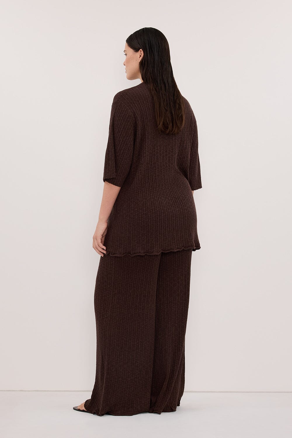 MAX CHOC WIDE LEG KNIT PANT - Image 7