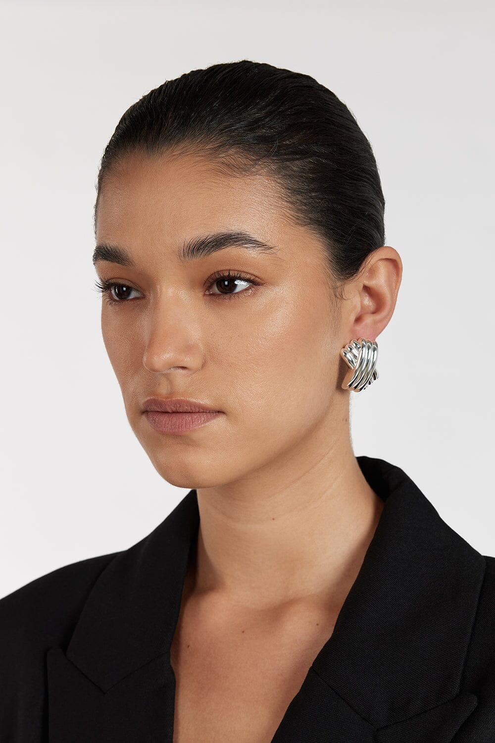 MÉGA TRIPLE X SILVER EARRING - Image 3
