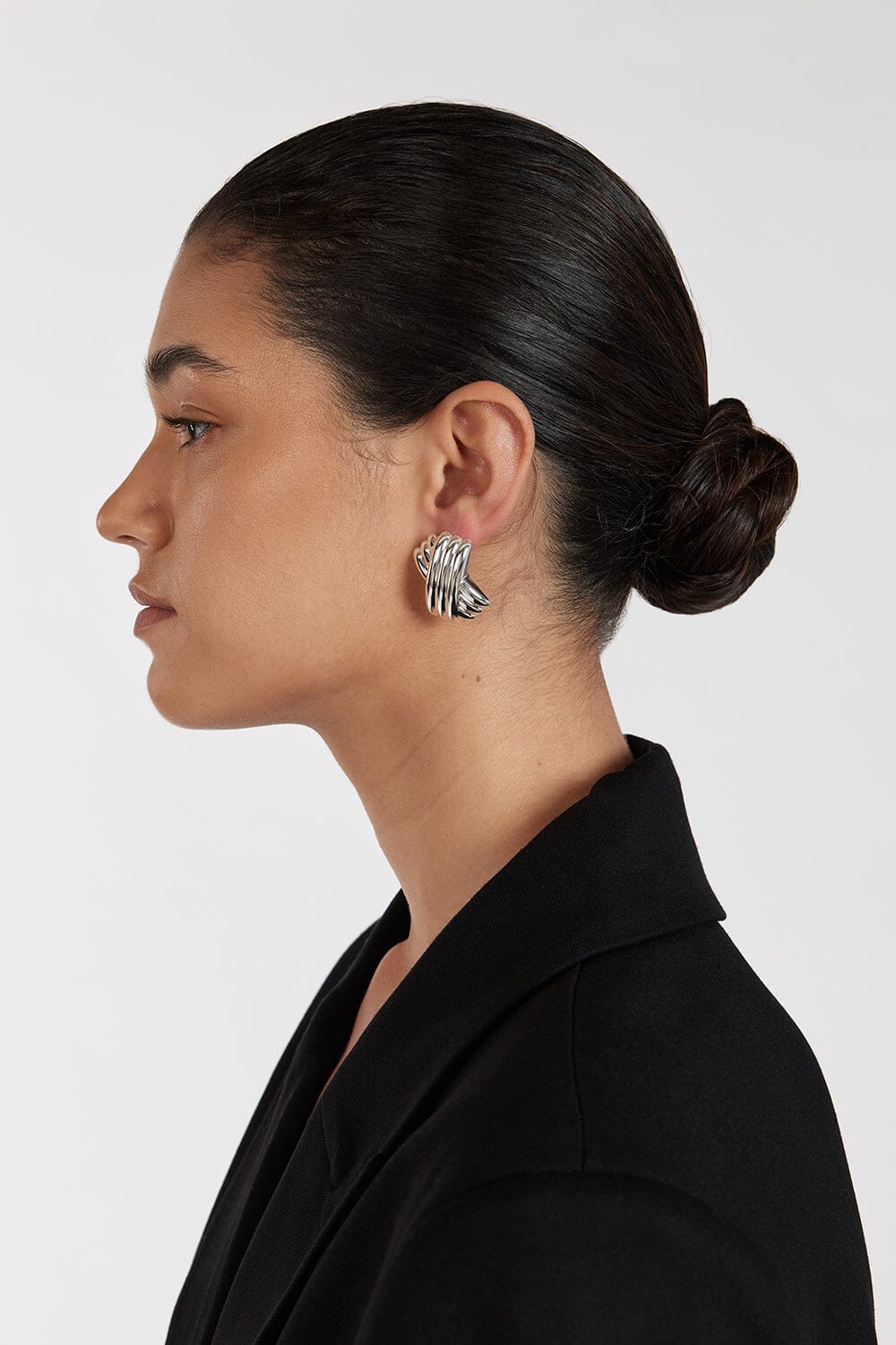 MÉGA TRIPLE X SILVER EARRING - Image 5