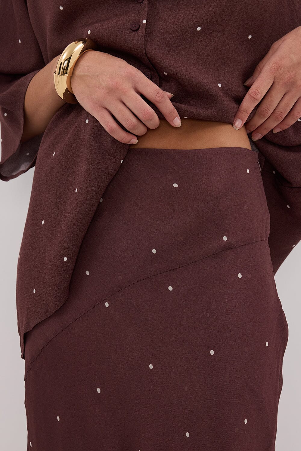 MELROSE WALNUT MIDI SKIRT - Image 5