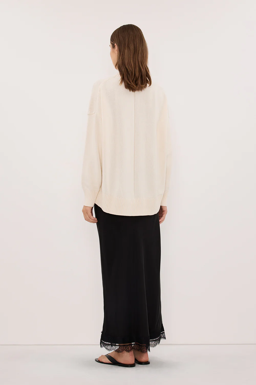MILA CREAM CREW NECK KNIT JUMPER - Image 4