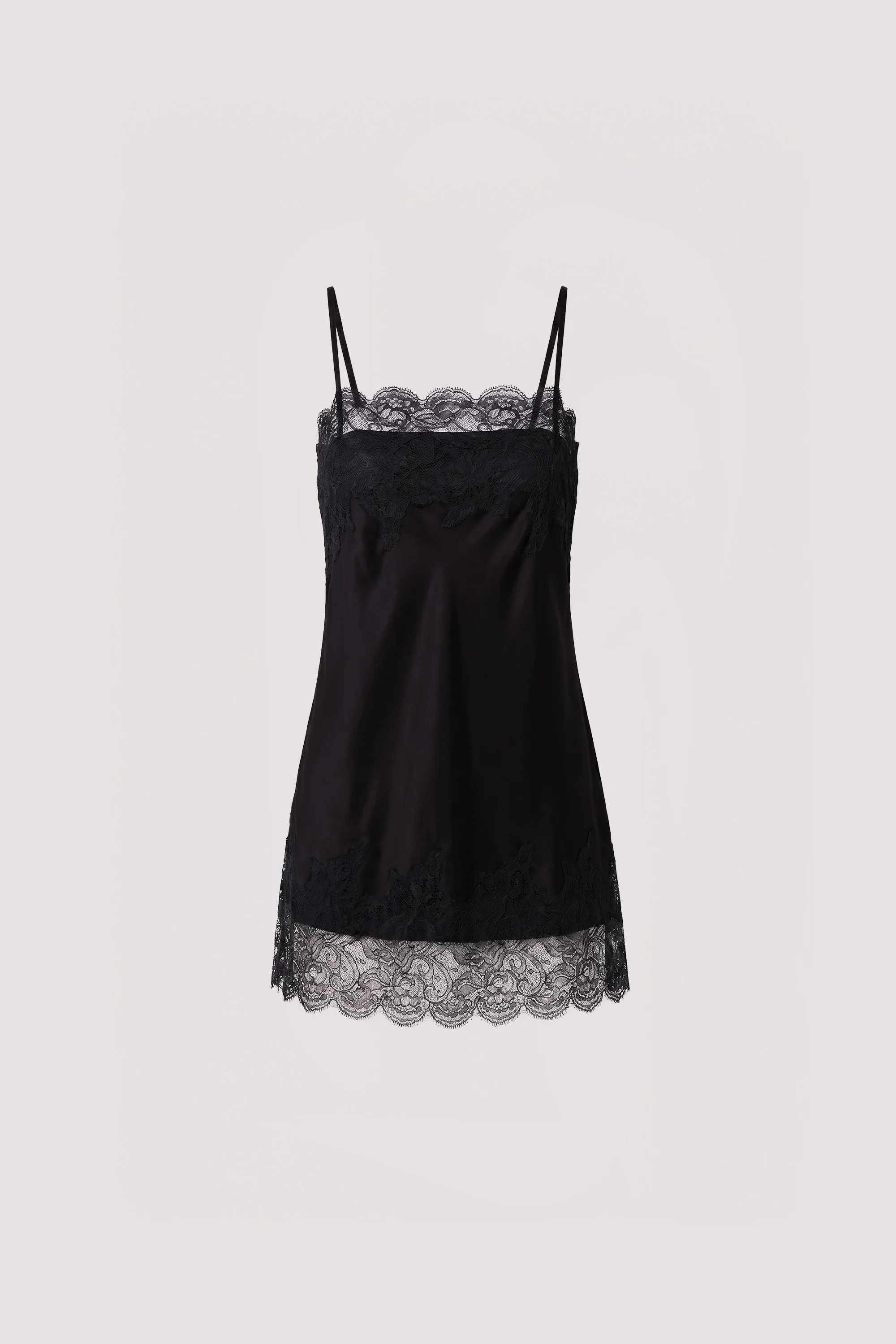MINA BLACK CUPRO LACE TOP - Image 9