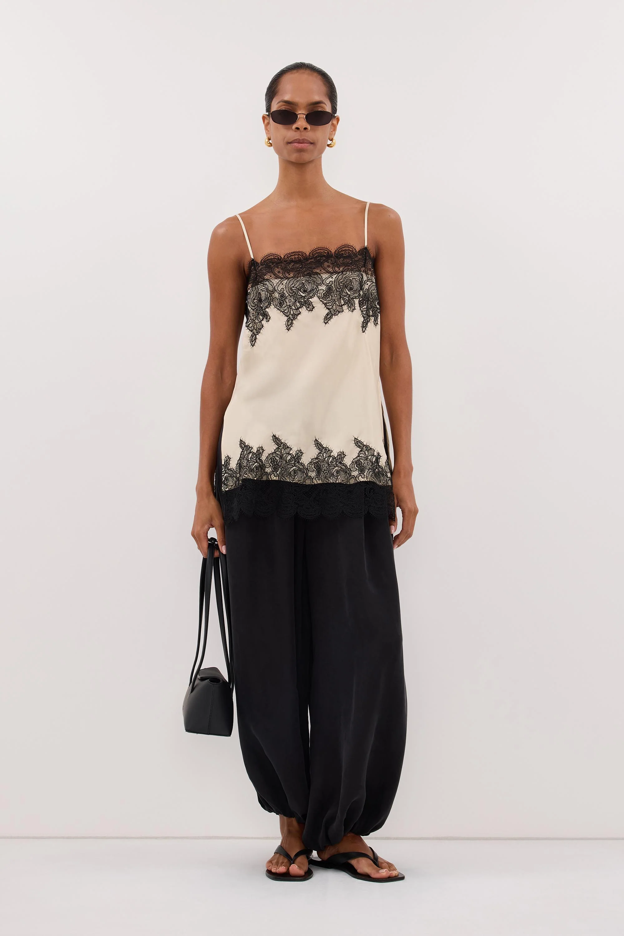MINA STRAW CUPRO LACE TOP - Image 6