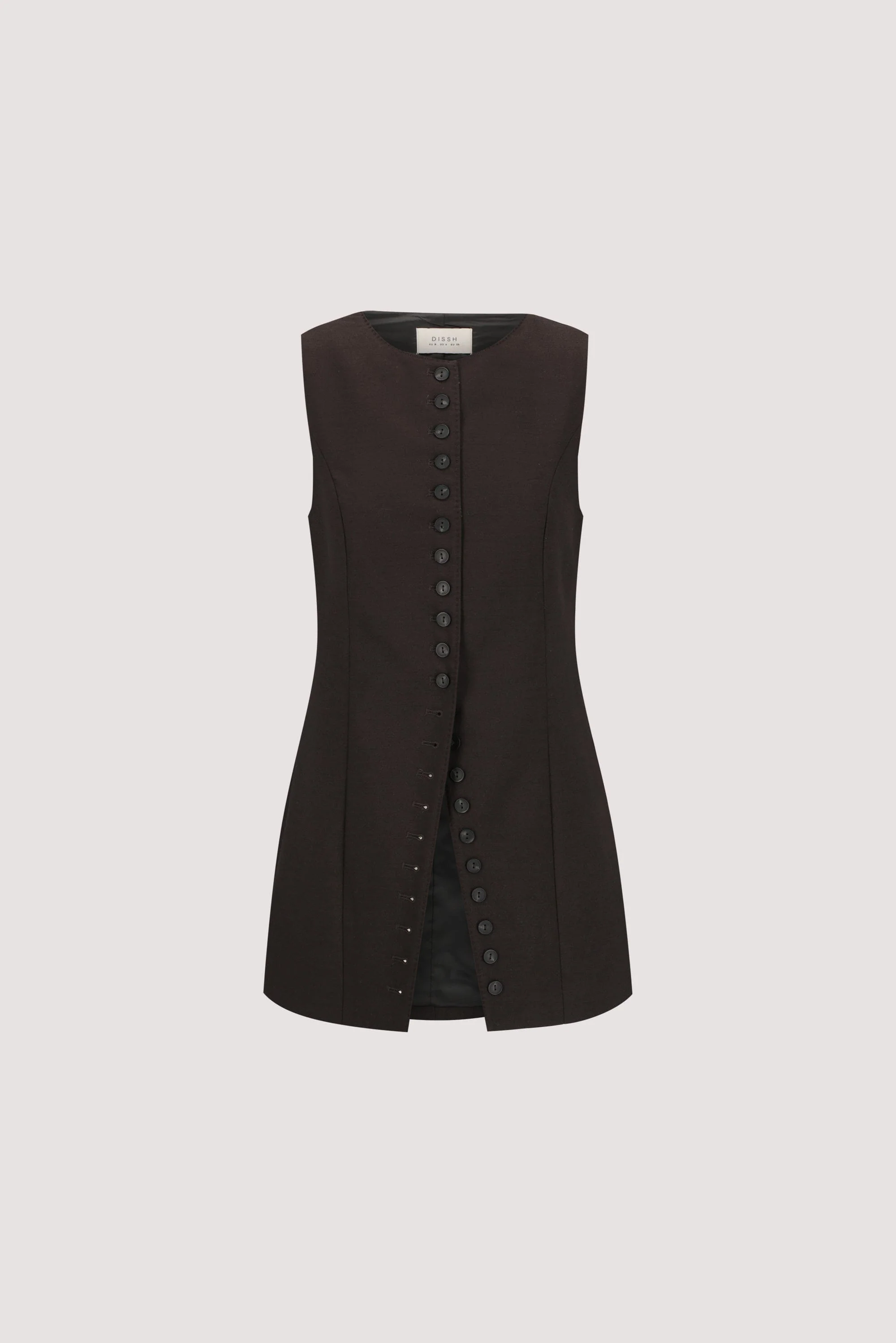 MONIQUE PEAT CHOC TAILORED VEST - Image 11