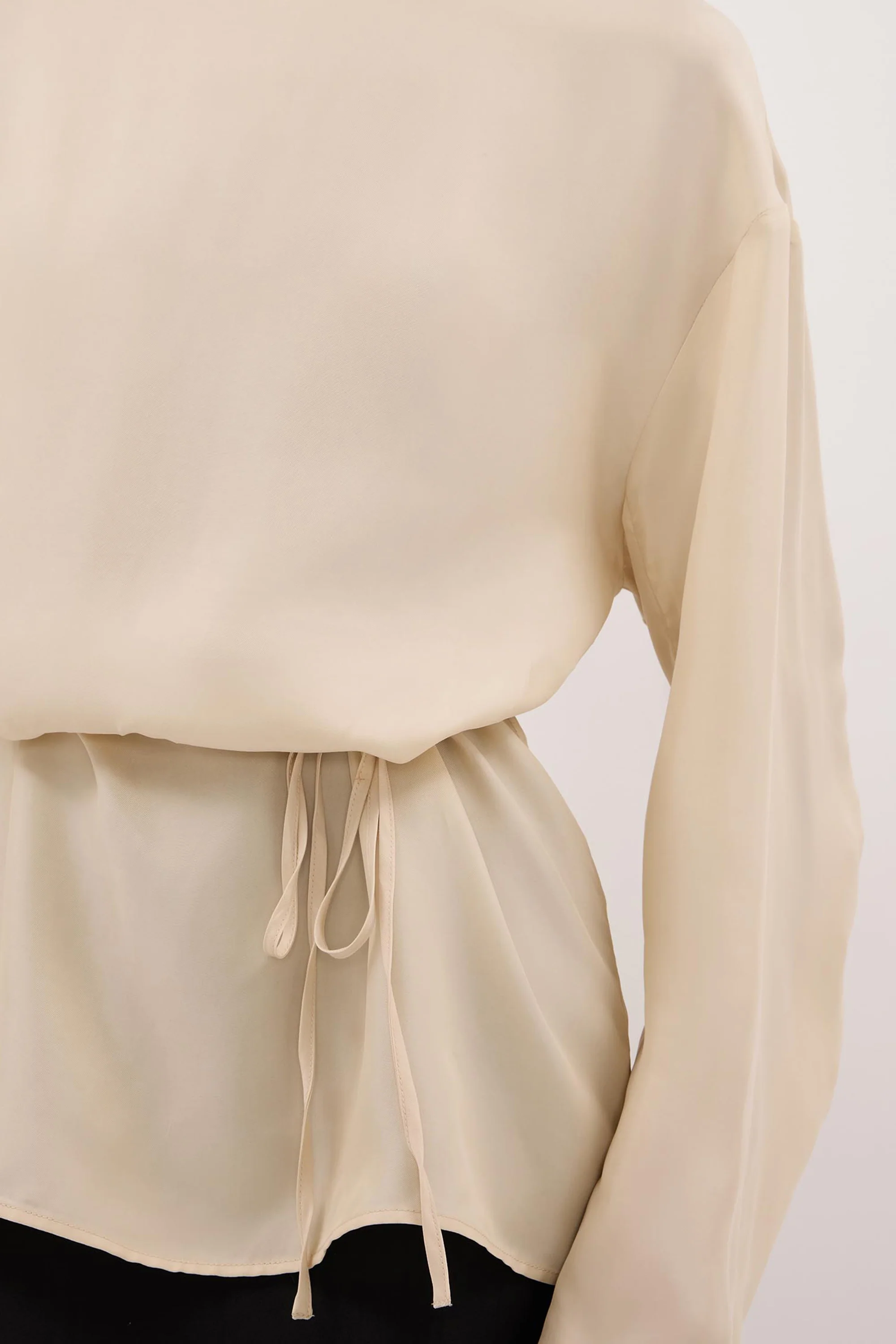 MYLAH STRAW CUPRO COCOON TOP - Image 5