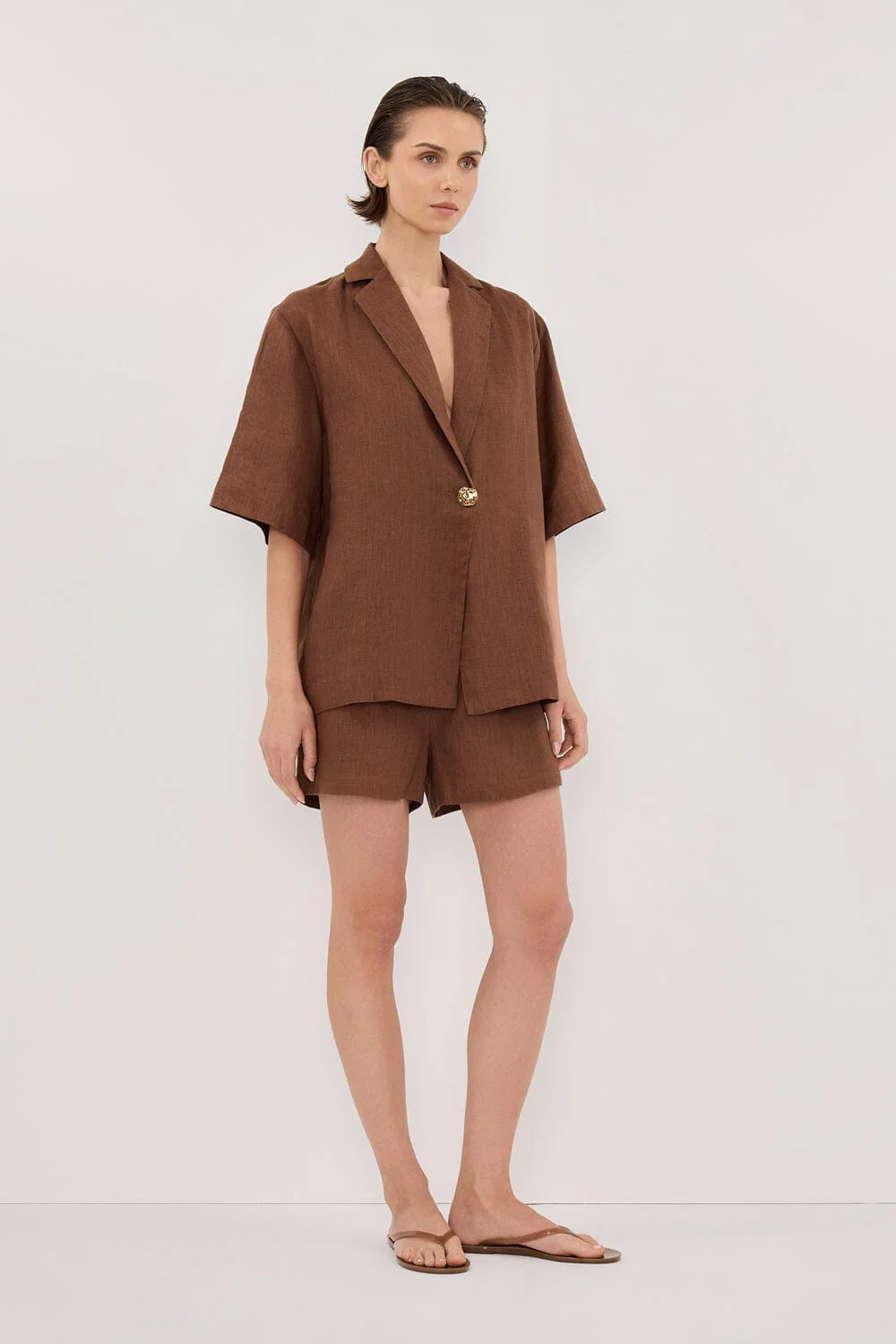 NALA FONDANT LINEN RESORT SHIRT - Image 3