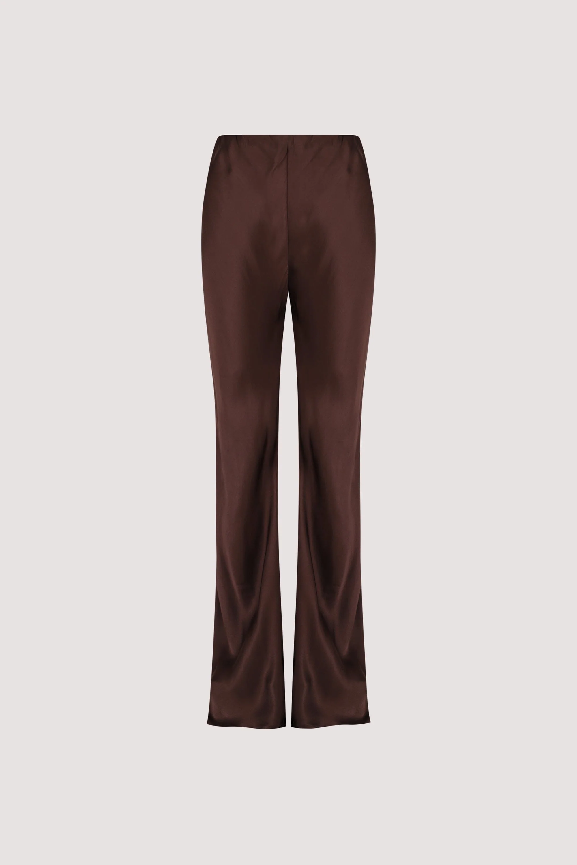 NIKKI BITTER CHOC SATIN BIAS PANT - Image 8