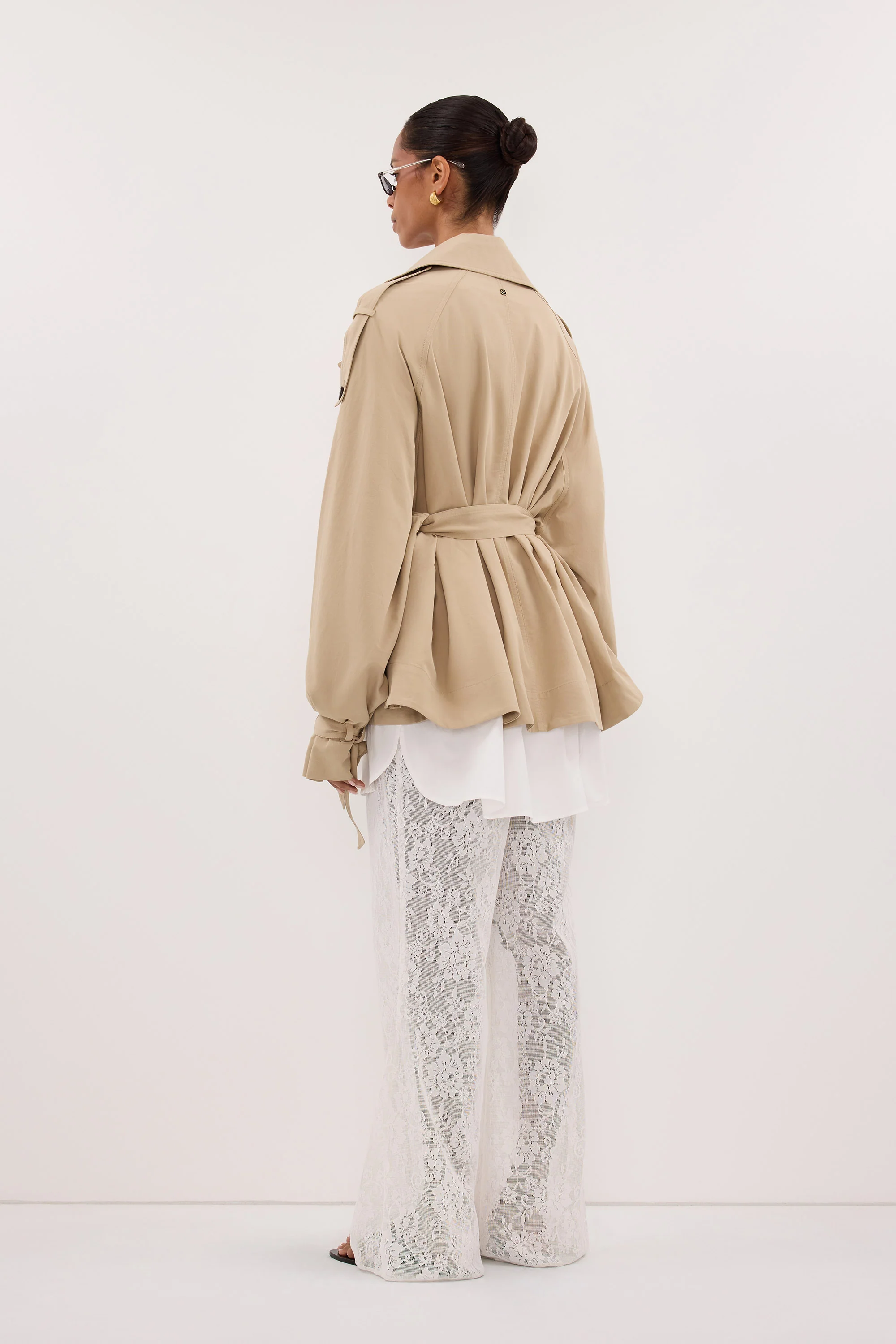 NINA STONE LIGHTWEIGHT MINI TRENCH - Image 5
