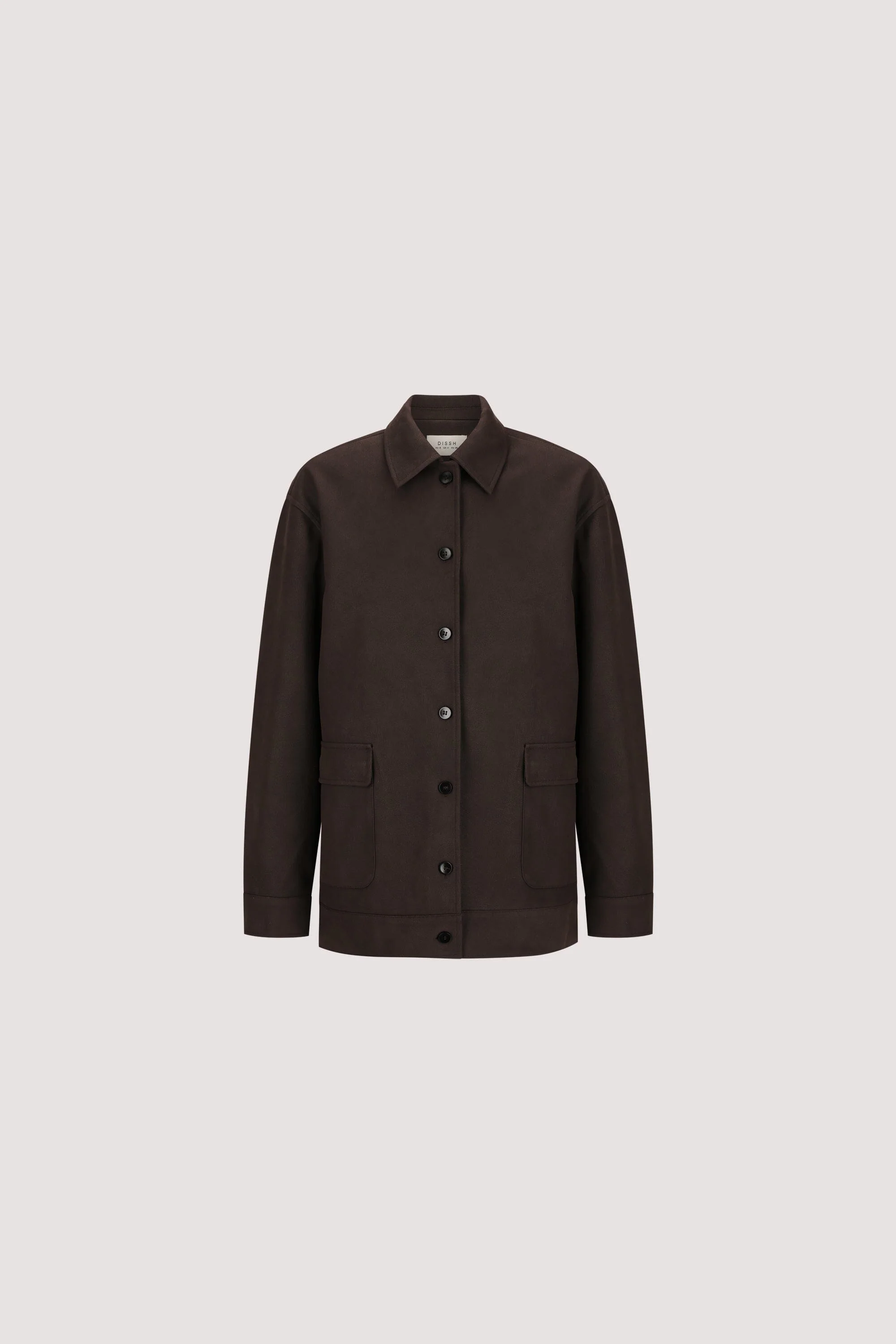 OTIS BITTER CHOC FAUX SUEDE JACKET - Image 6