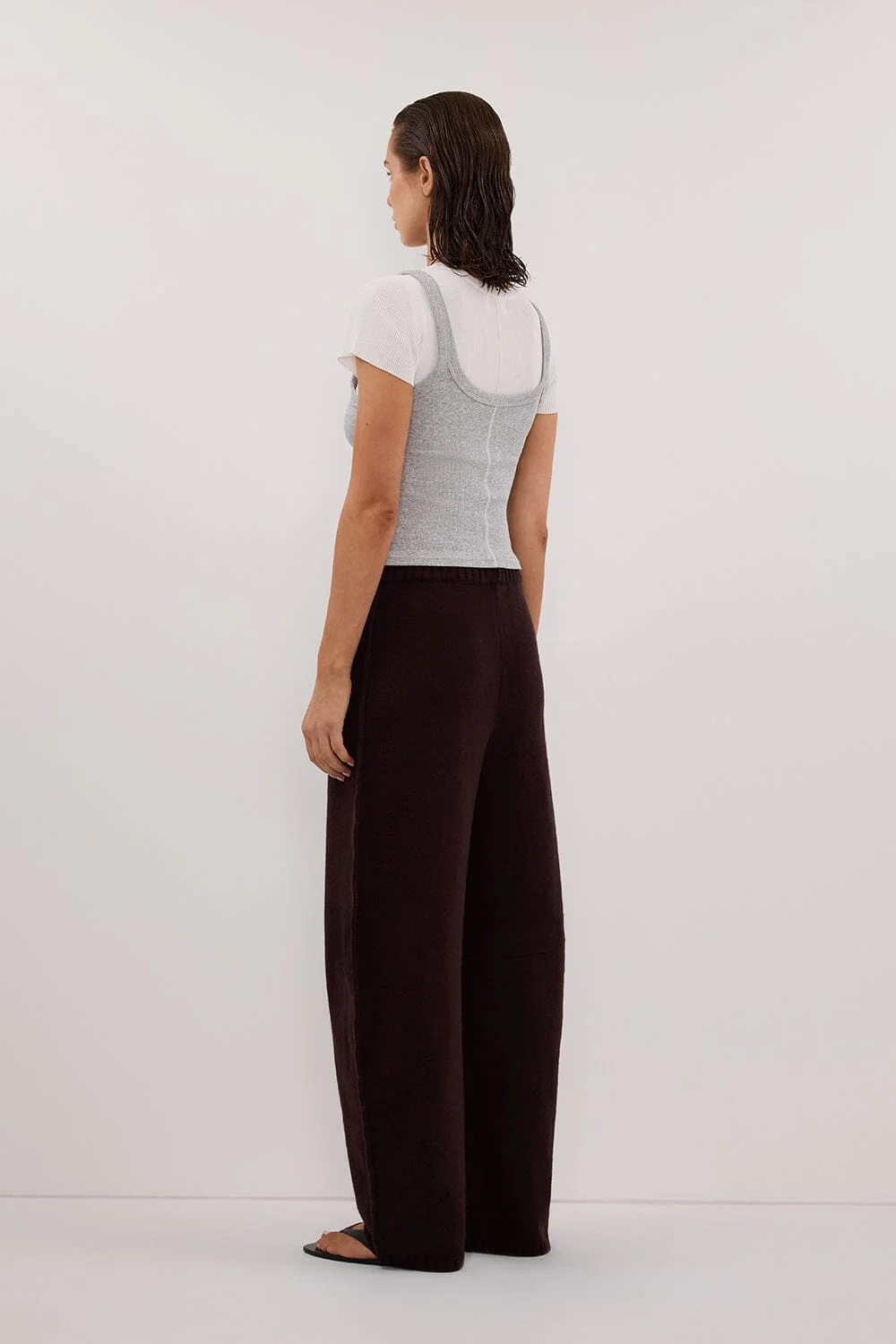 PAIGE CHOC WOOL KNIT PANT - Image 7