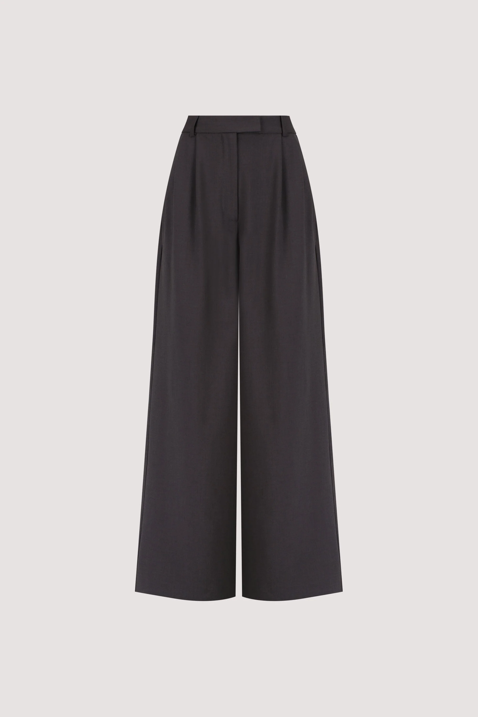 PARKER DARK GREY TAILORED WIDE LEG PANT - Image 8