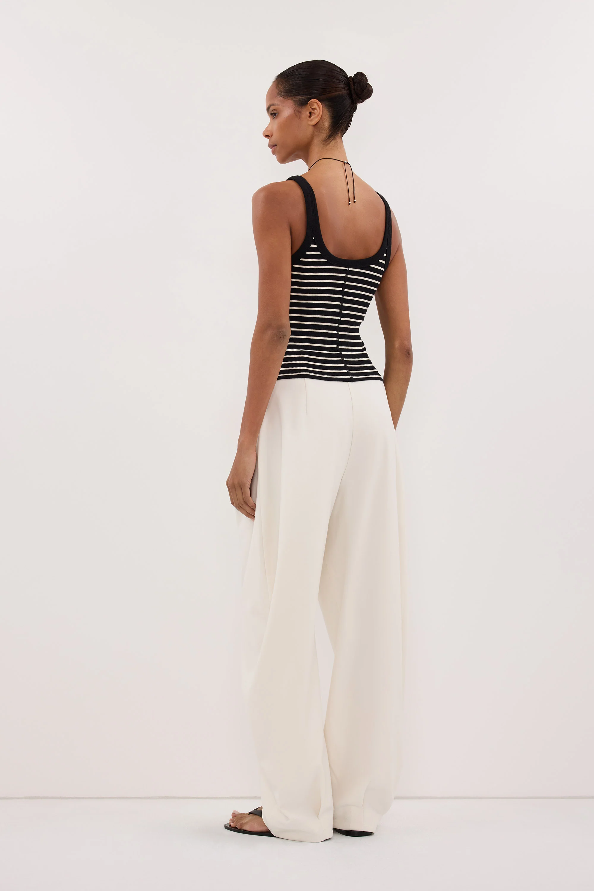 PENNY BLACK SLEEVELESS STRIPE KNIT TANK TOP - Image 4