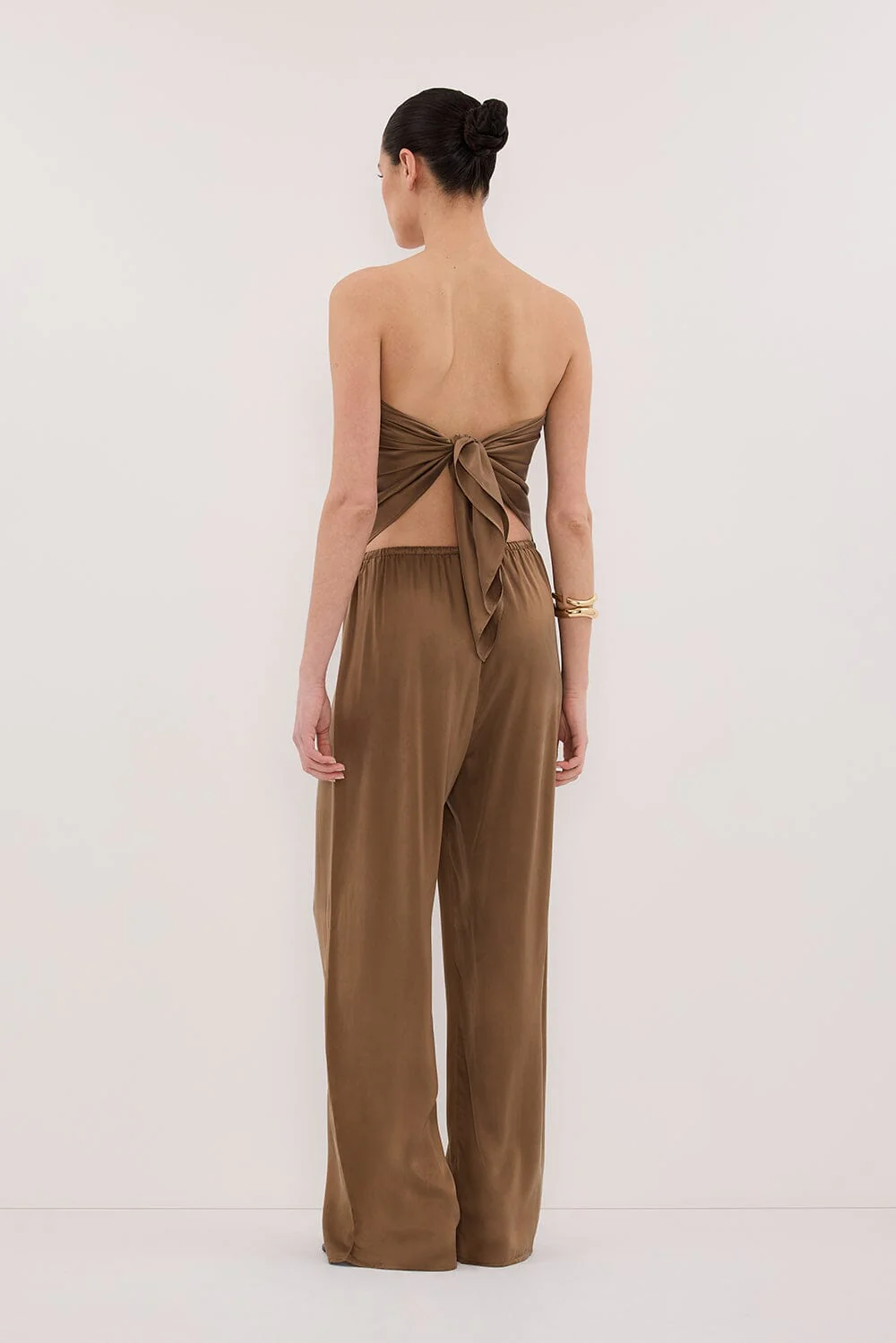 PERCY CHESTNUT SILK PANT - Image 7