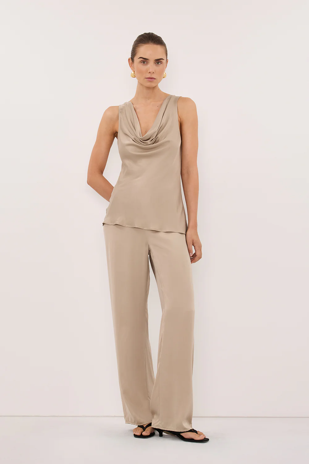 PERCY GOLD SILK PANT - Image 6