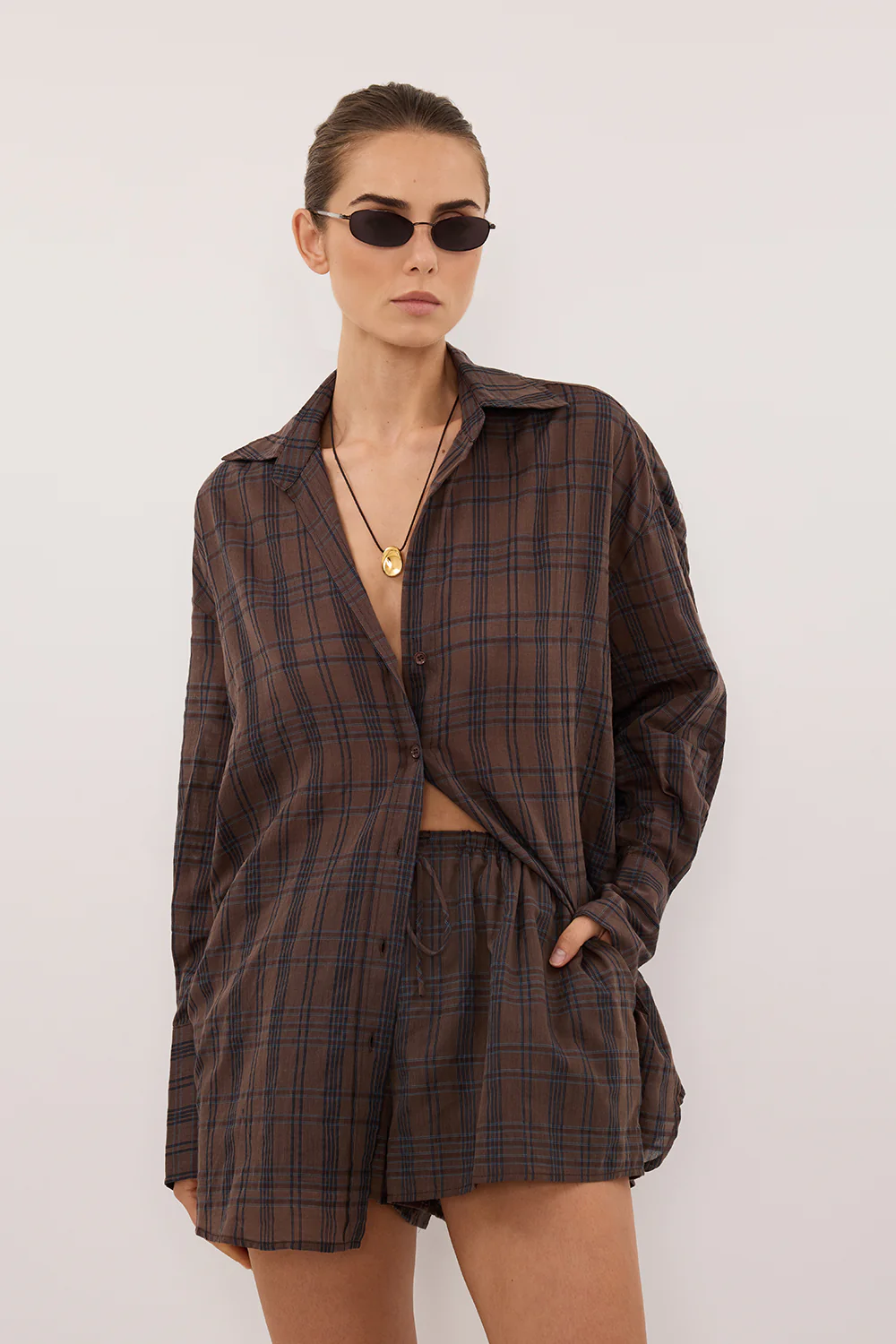 PETRA CHOC CHECK SHORT - Image 5