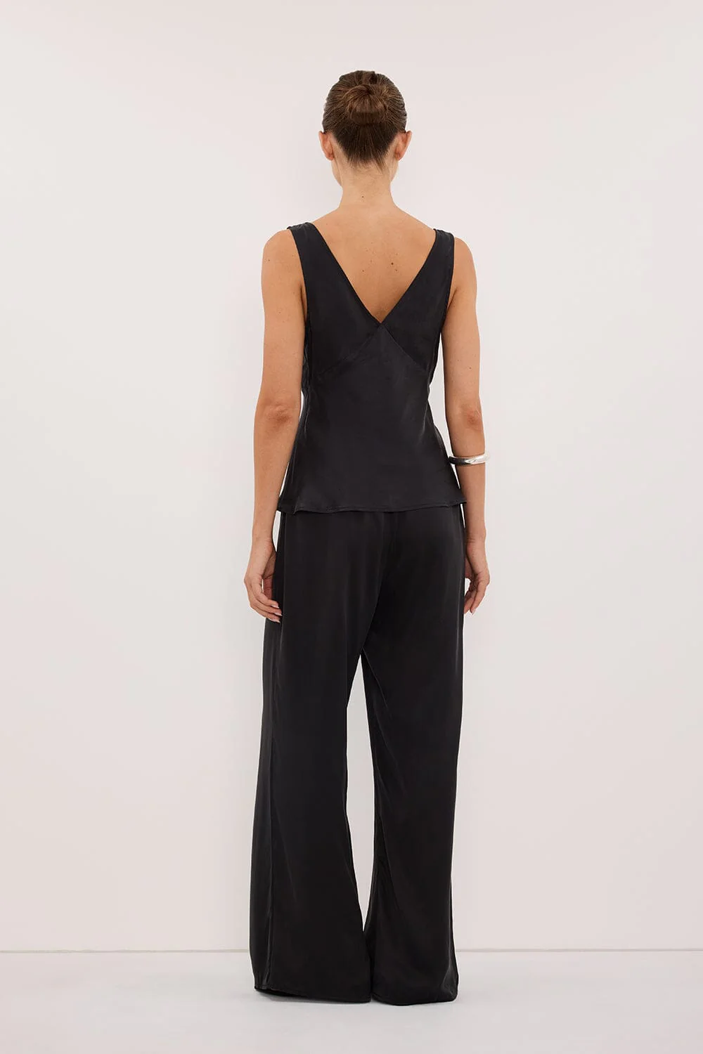 PIPPA BLACK SILK PANT - Image 4