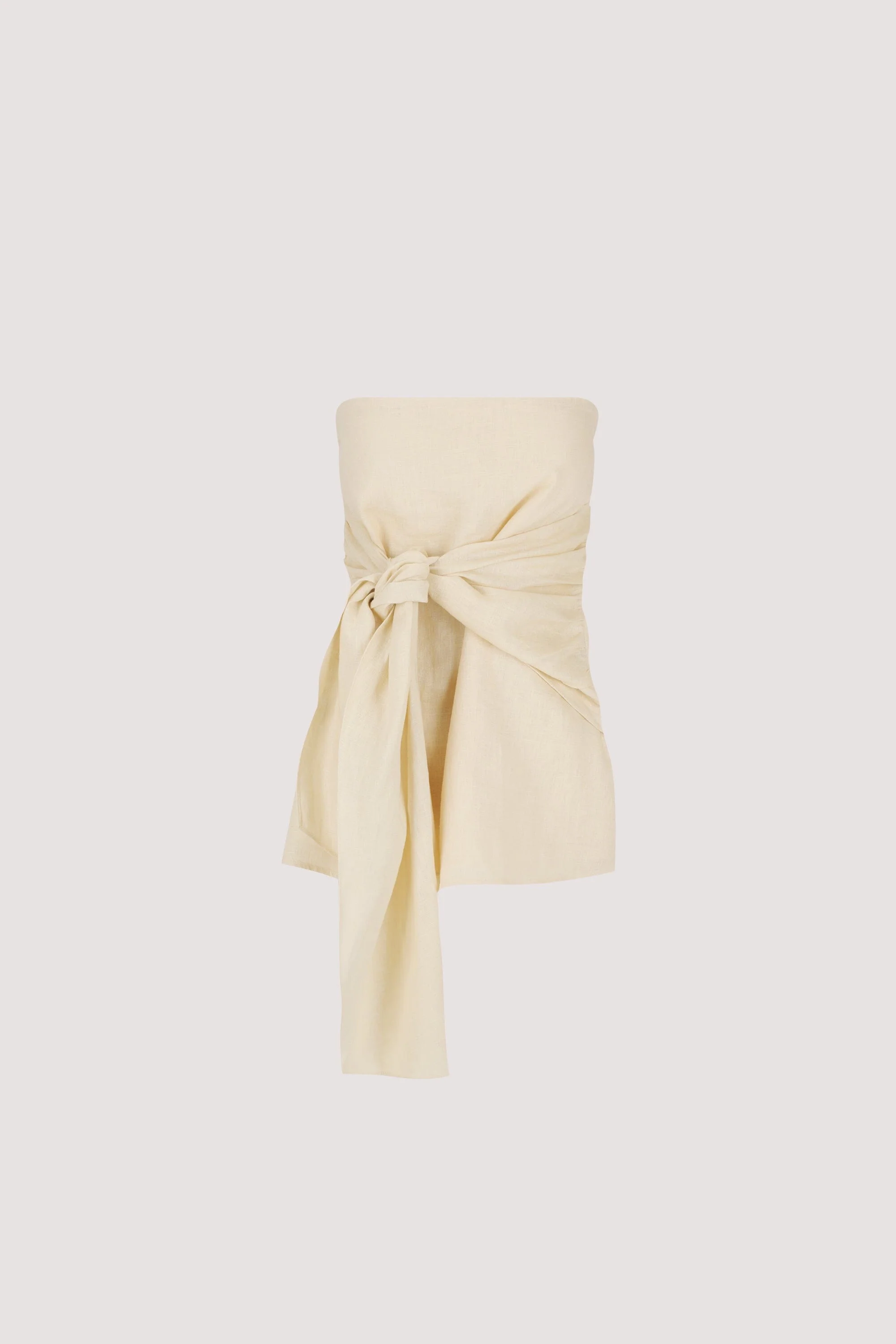 PIPPY BUTTERMILK LINEN STRAPLESS TOP - Image 6