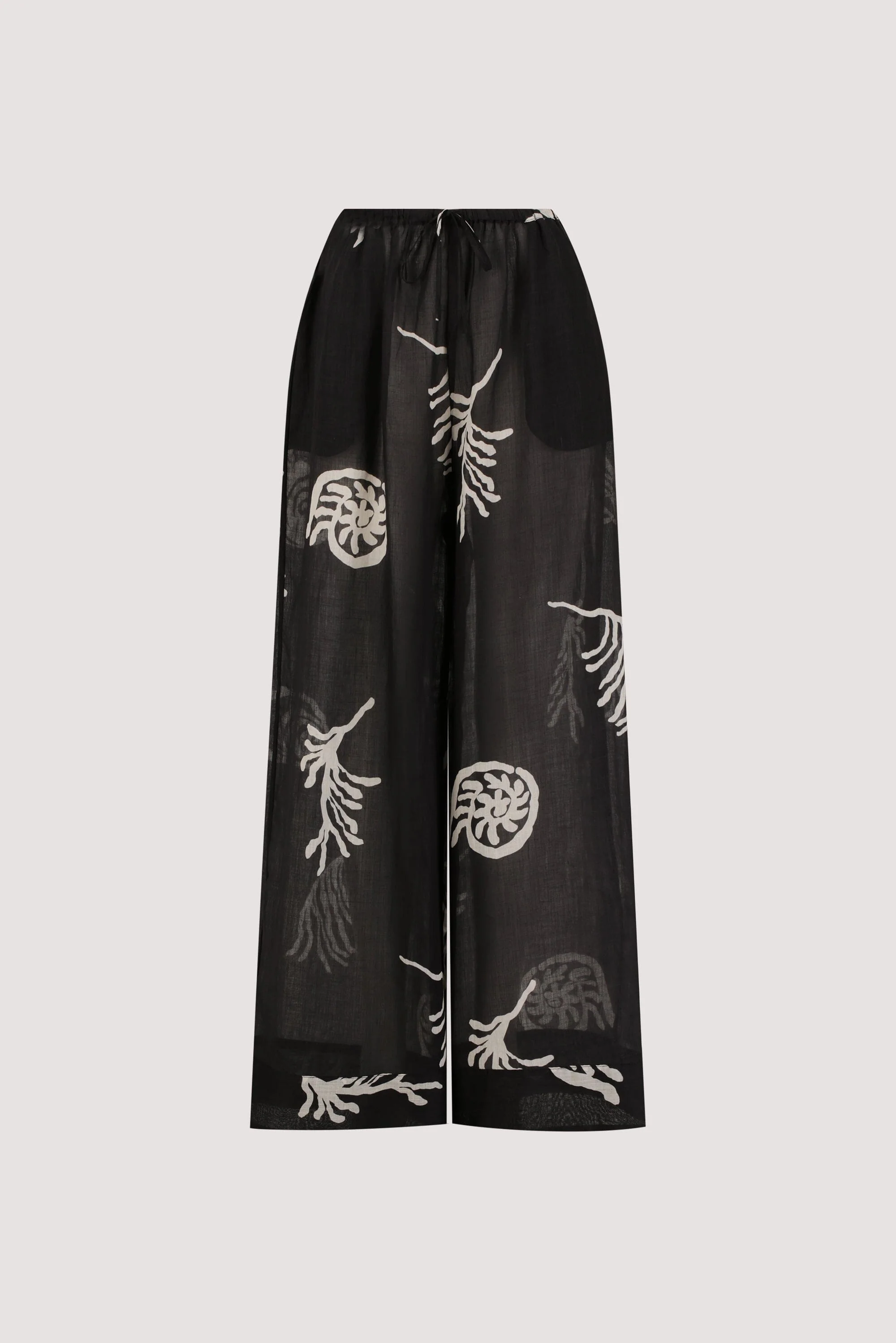 POSITANO BLACK RAMIE PANT - Image 6
