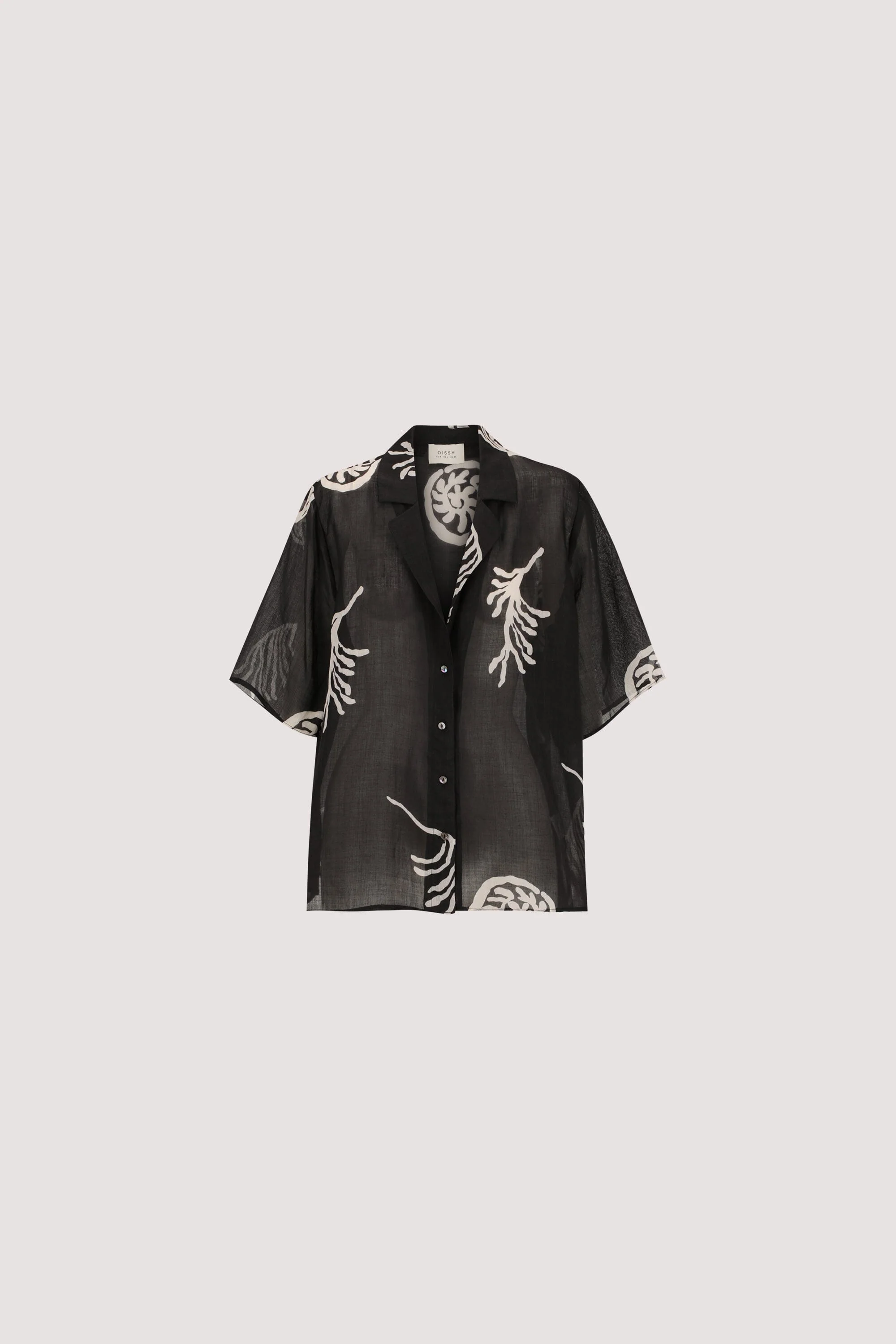 POSITANO BLACK RAMIE SHIRT - Image 6