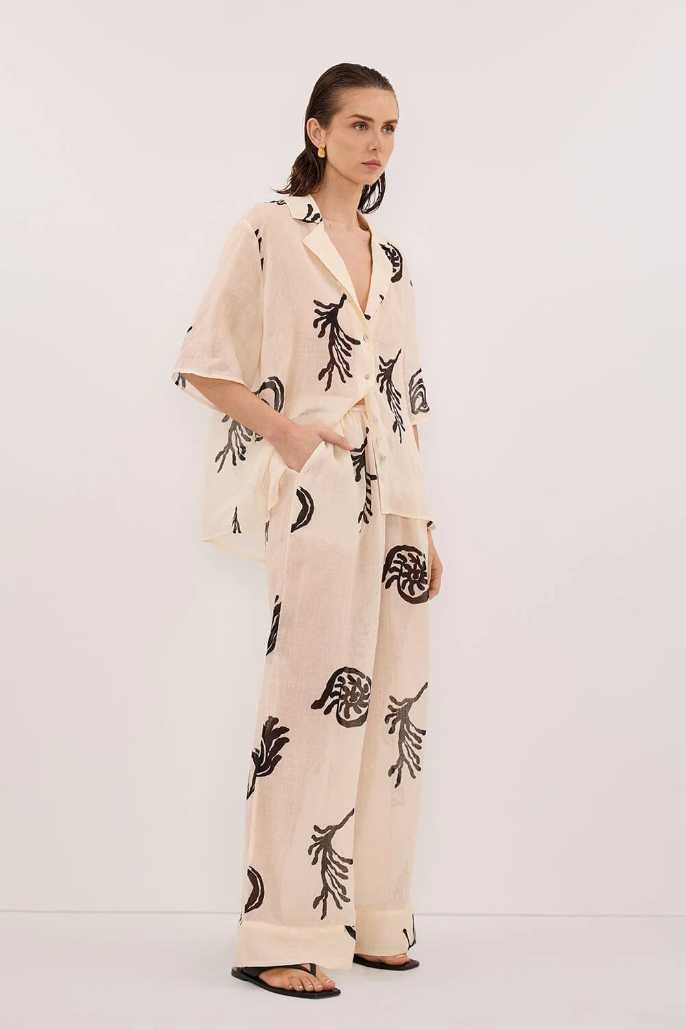 POSITANO SANDSTONE RAMIE SHIRT - Image 3