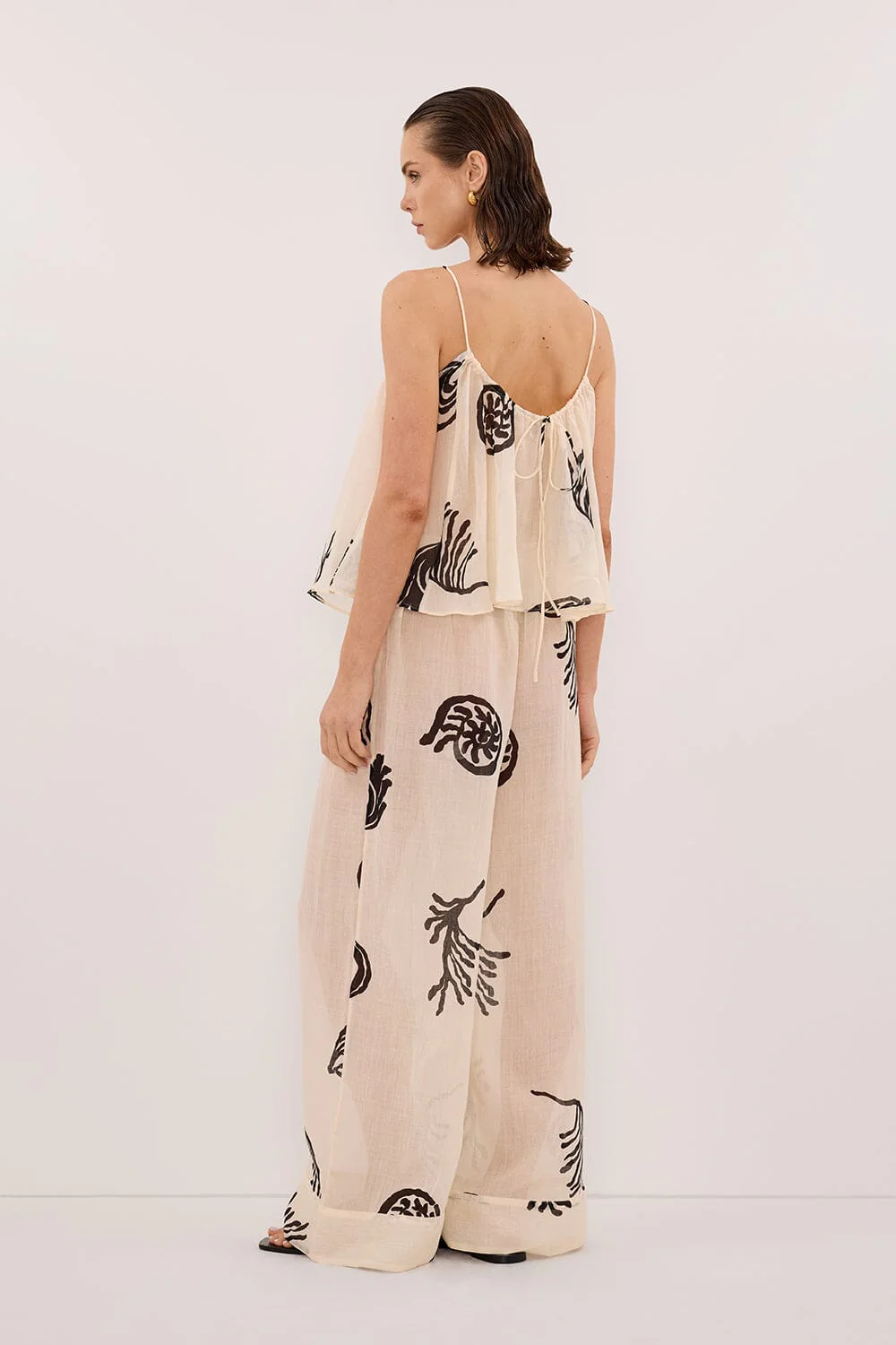 POSITANO SANDSTONE SLEEVELESS RAMIE  TOP - Image 5